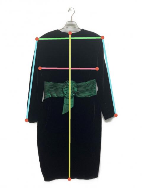 中古・古着通販】GUCCI (グッチ) ベロアワンピース ブラック サイズ:42