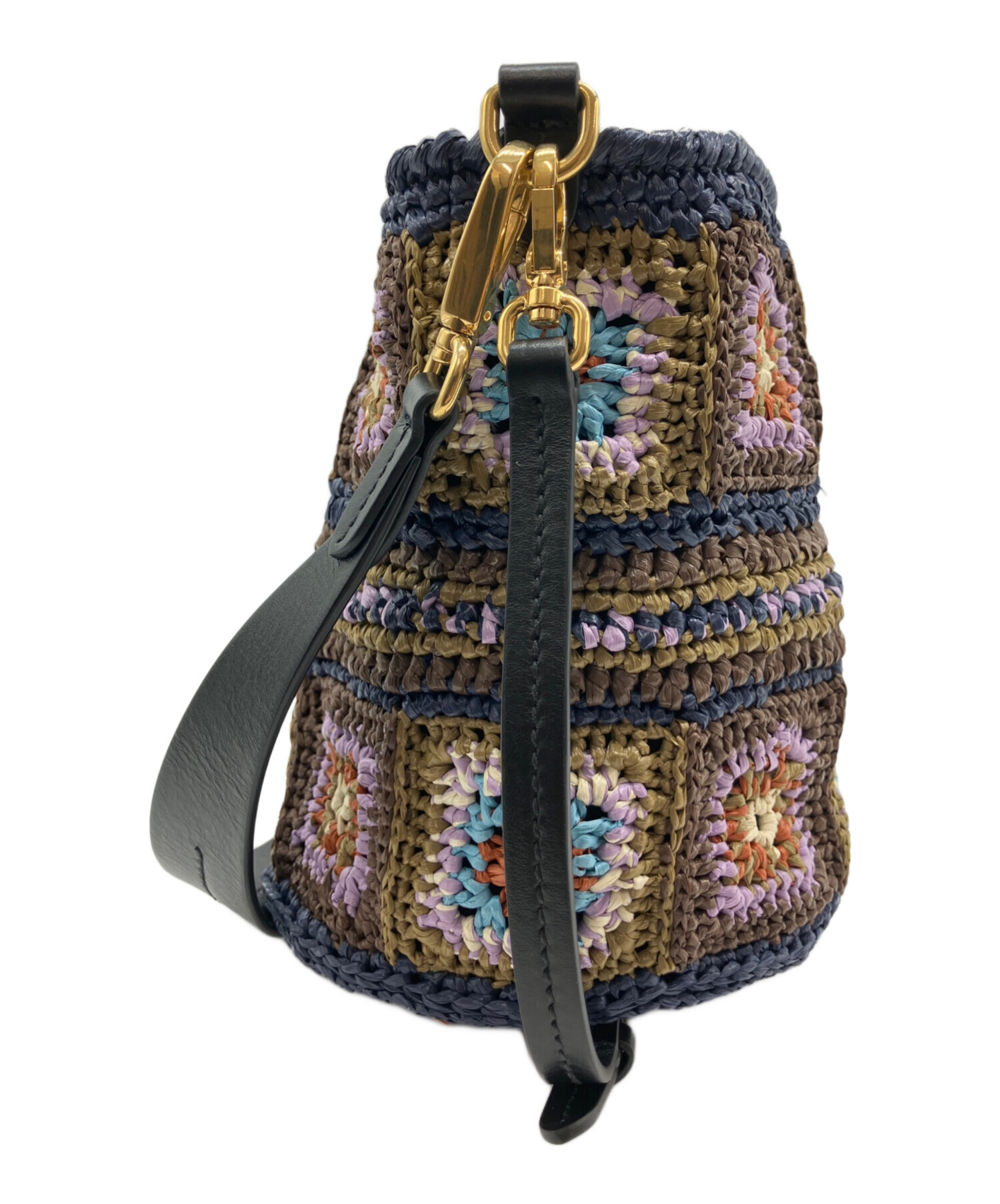 中古・古着通販】MIU MIU (ミュウミュウ) ラフィアクロシェショルダー