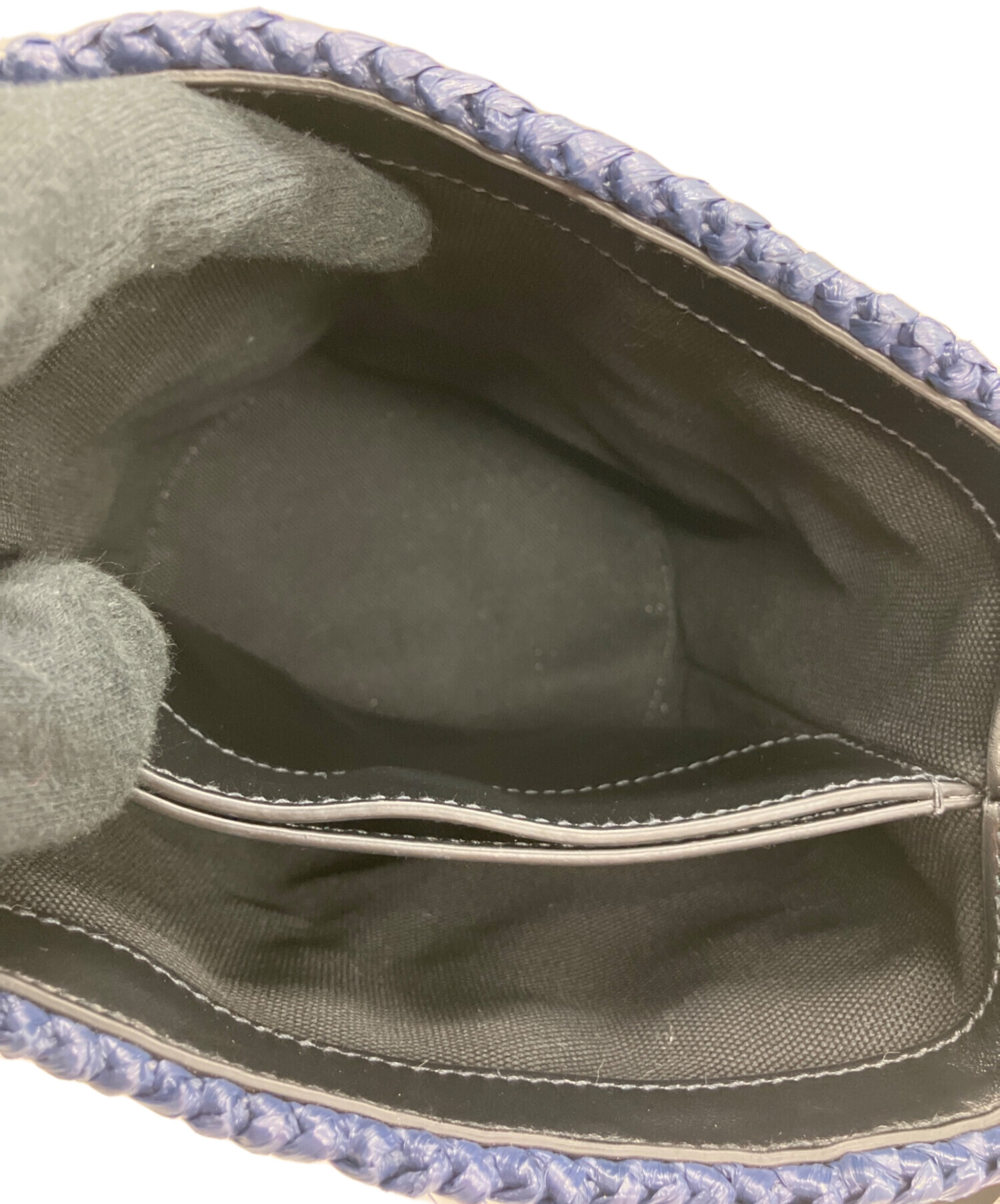 中古・古着通販】MIU MIU (ミュウミュウ) ラフィアクロシェショルダー