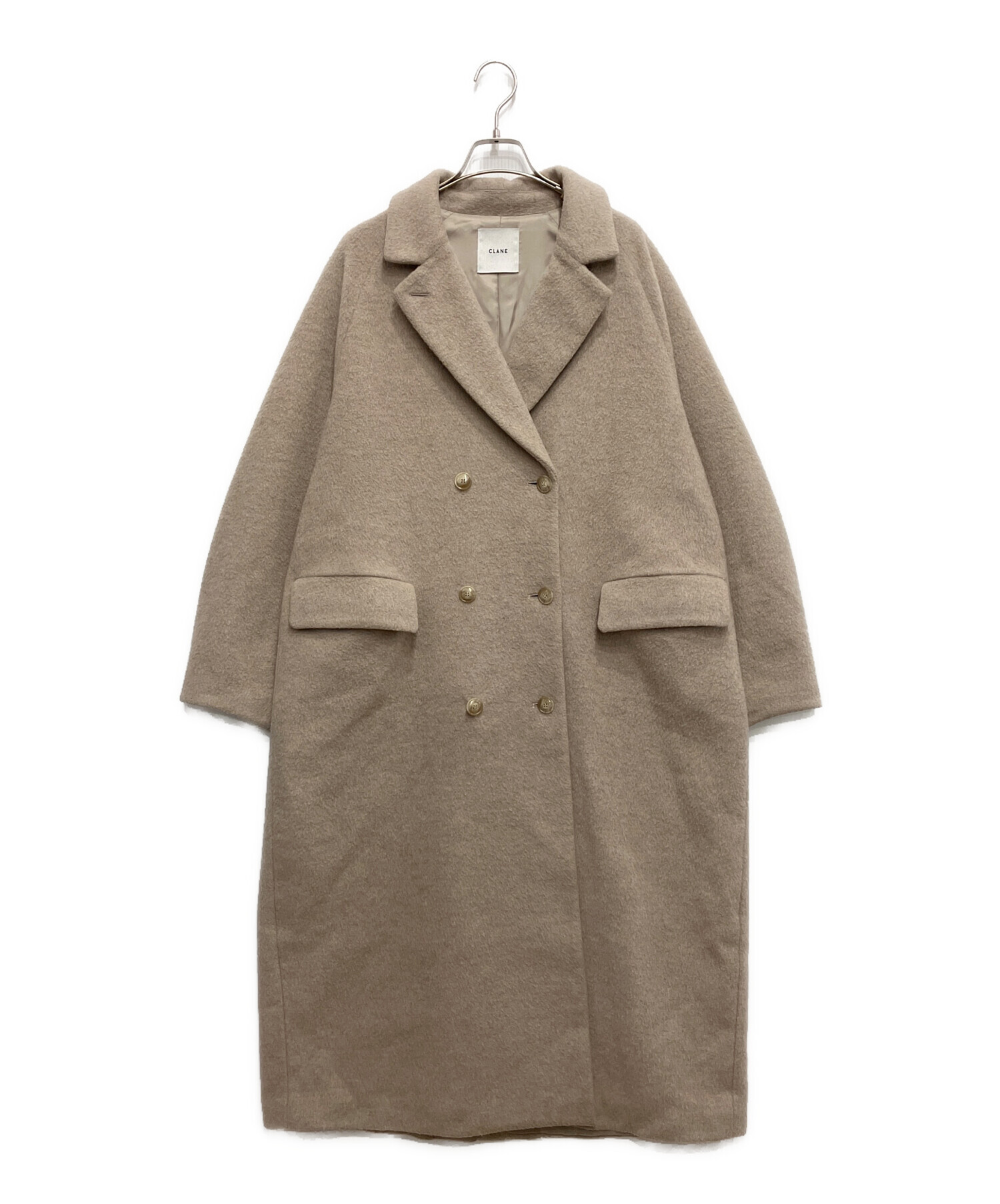 中古・古着通販】CLANE (クラネ) DOUBLE WOOL LONG COAT ベージュ