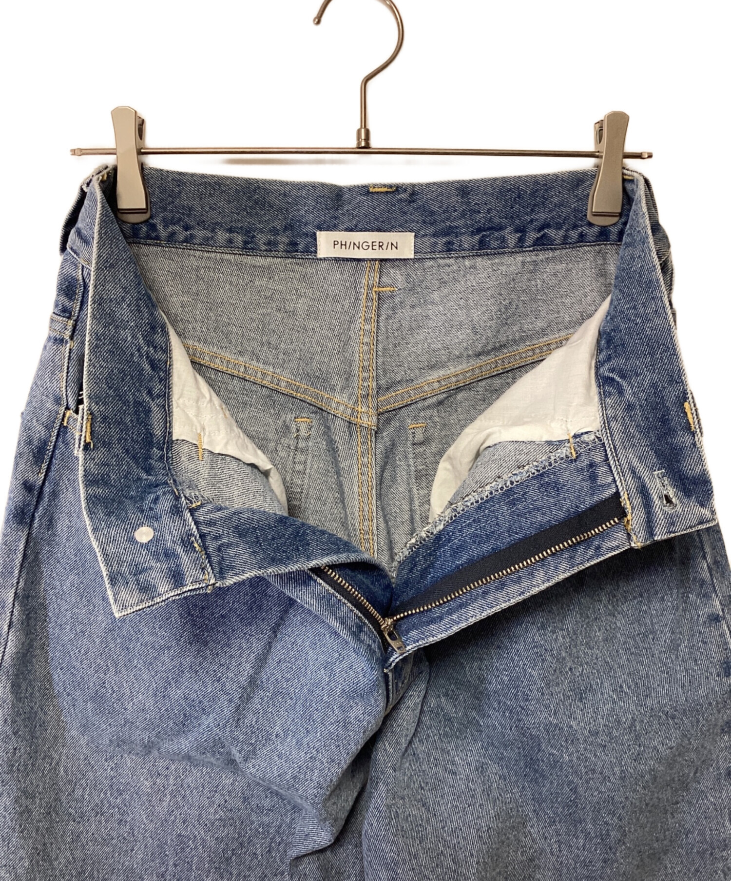 中古・古着通販】PHINGERIN (フィンガリン) デニムパンツ ブルー