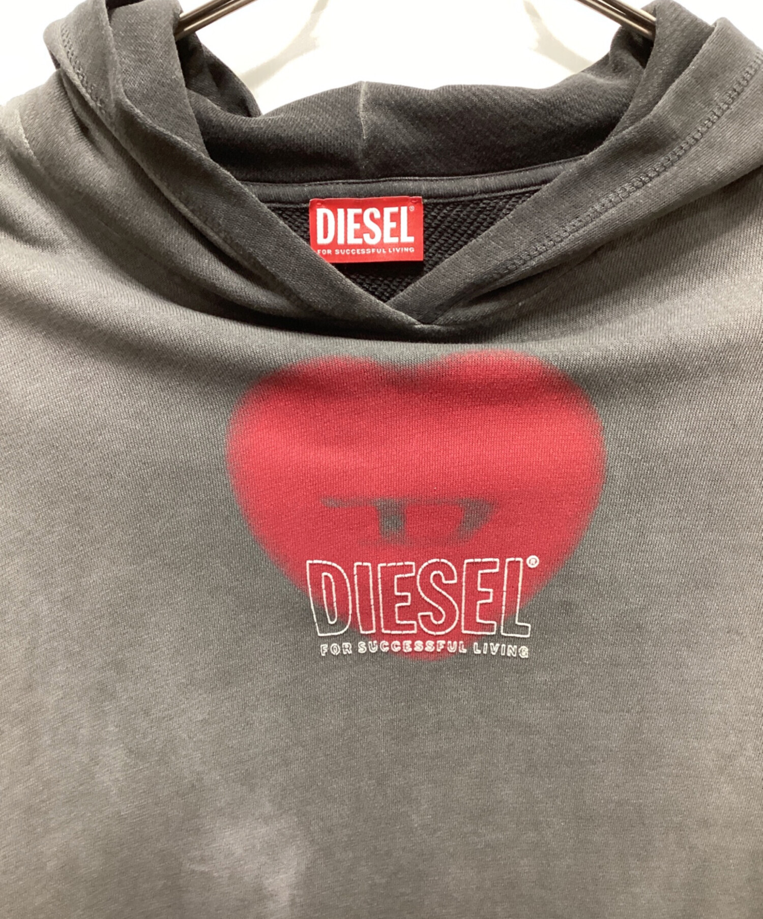 中古・古着通販】DIESEL (ディーゼル) スウェット パーカー ブラック