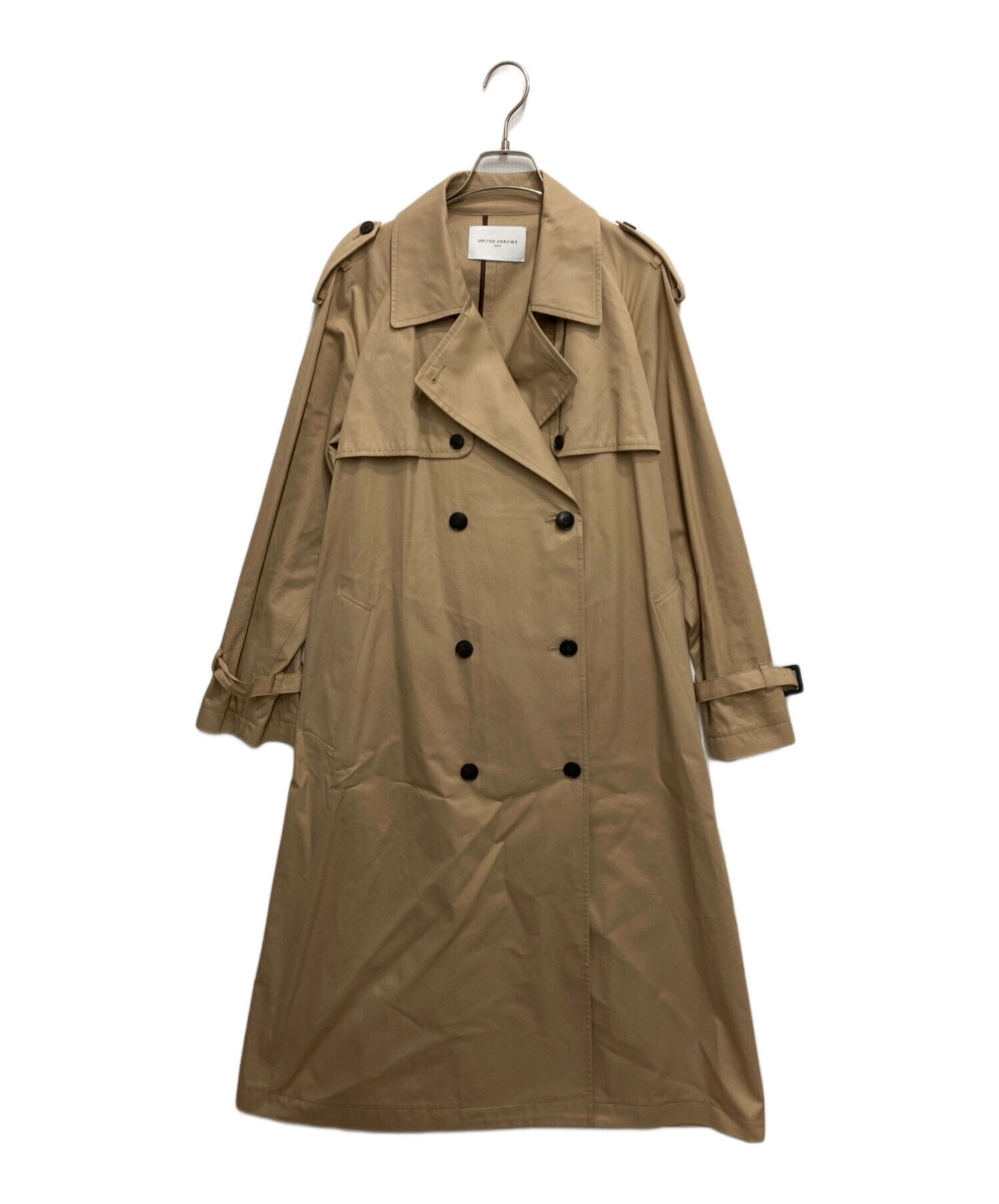UNITED ARROWS UWSC ビッグ トレンチコート † 38 中古・古着通販】UNITED ARROWS (ユナイテッドアローズ) UWSC コットン