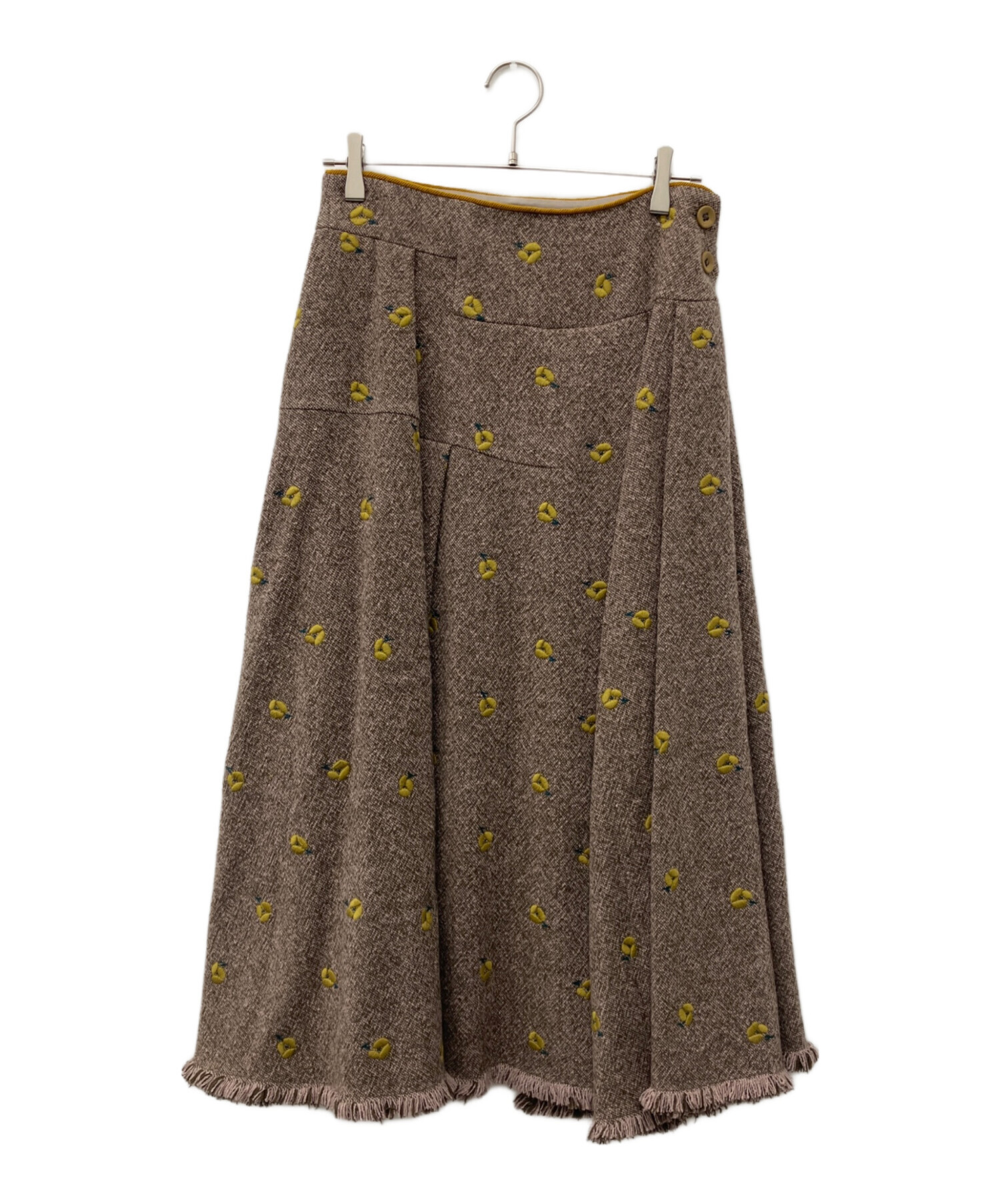 中古・古着通販】mina perhonen (ミナ ペルホネン) タックスカート