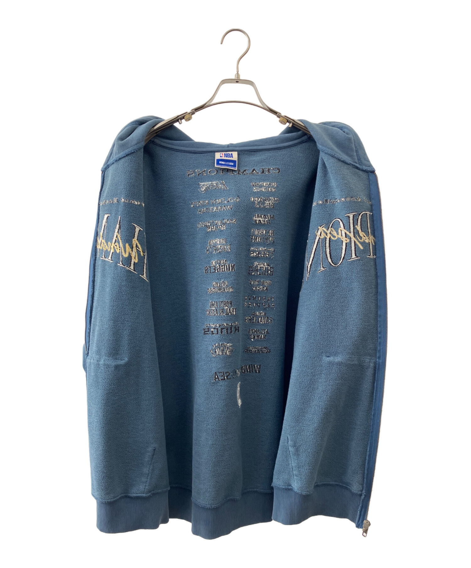 新品WIND AND SEAウィンダンシーNBA切り替えスウェットパーカー 中古・古着通販】WIND AND SEA (ウィンダンシー) NBA (エヌビーエー