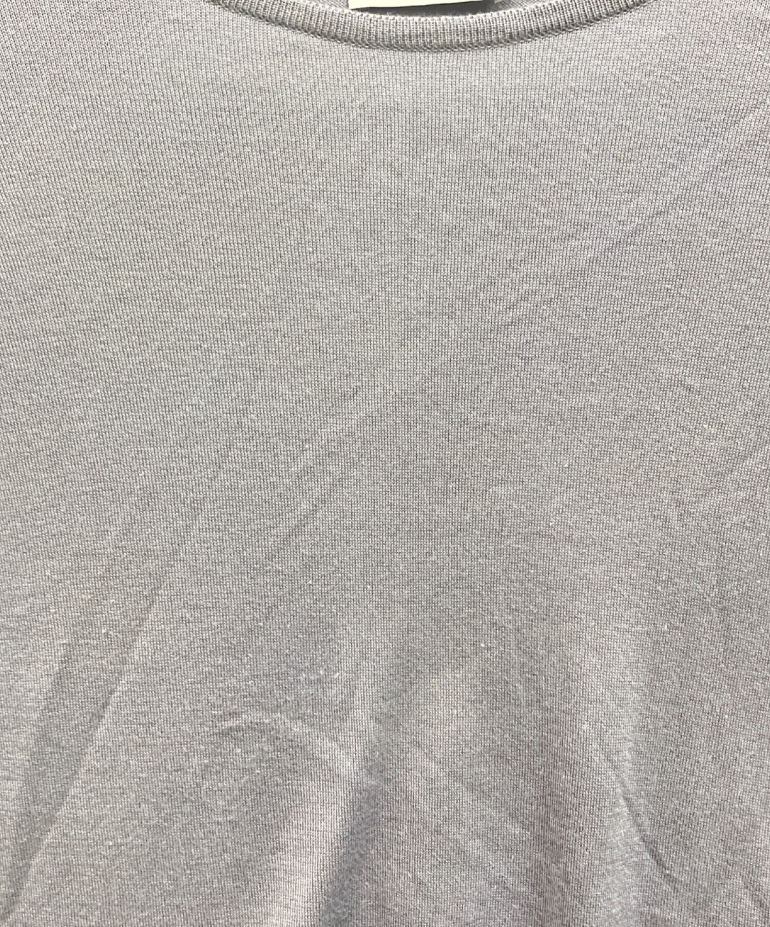 中古・古着通販】JOHN SMEDLEY (ジョンスメドレー) 半袖ニット グレー