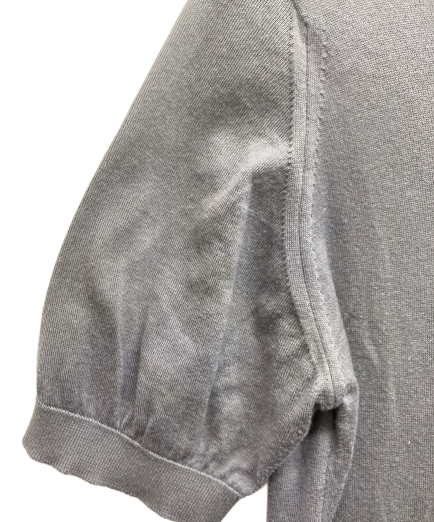 中古・古着通販】JOHN SMEDLEY (ジョンスメドレー) 半袖ニット グレー