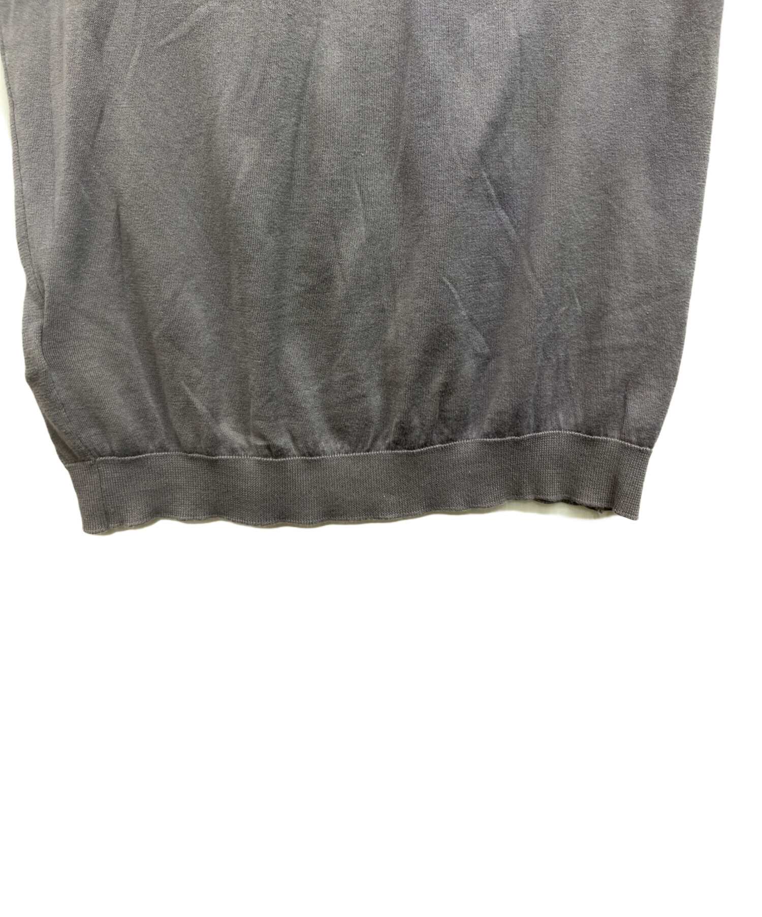 中古・古着通販】JOHN SMEDLEY (ジョンスメドレー) 半袖ニット グレー