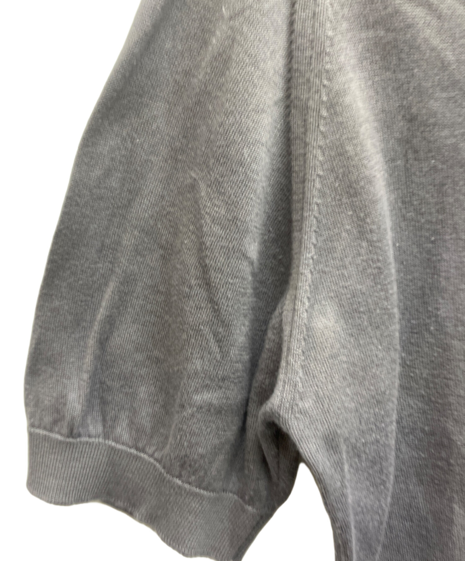 中古・古着通販】JOHN SMEDLEY (ジョンスメドレー) 半袖ニット グレー
