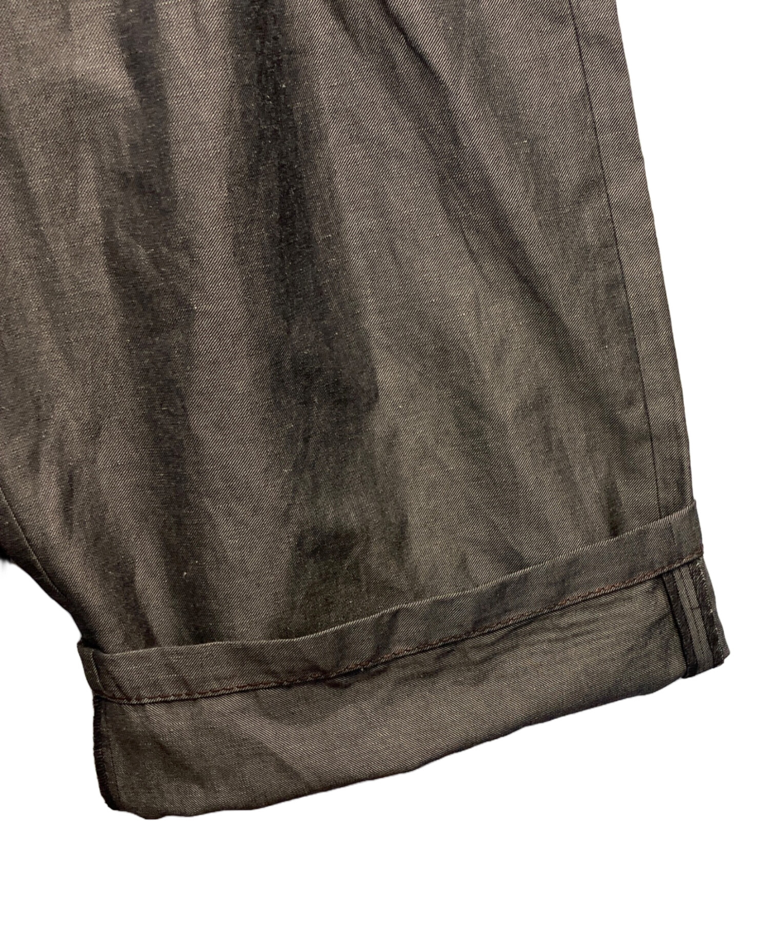 中古・古着通販】homspun (ホームスパン) wool linen ワイドギャザー