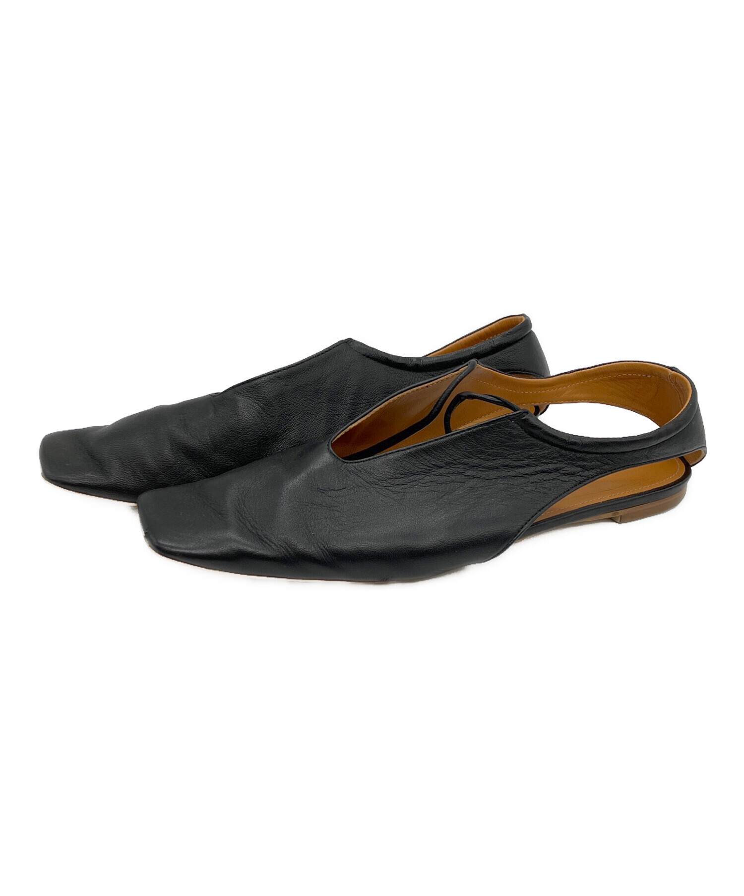 中古・古着通販】Pippichic (ピッピシック) SQUARE TOE FLAT SHOES