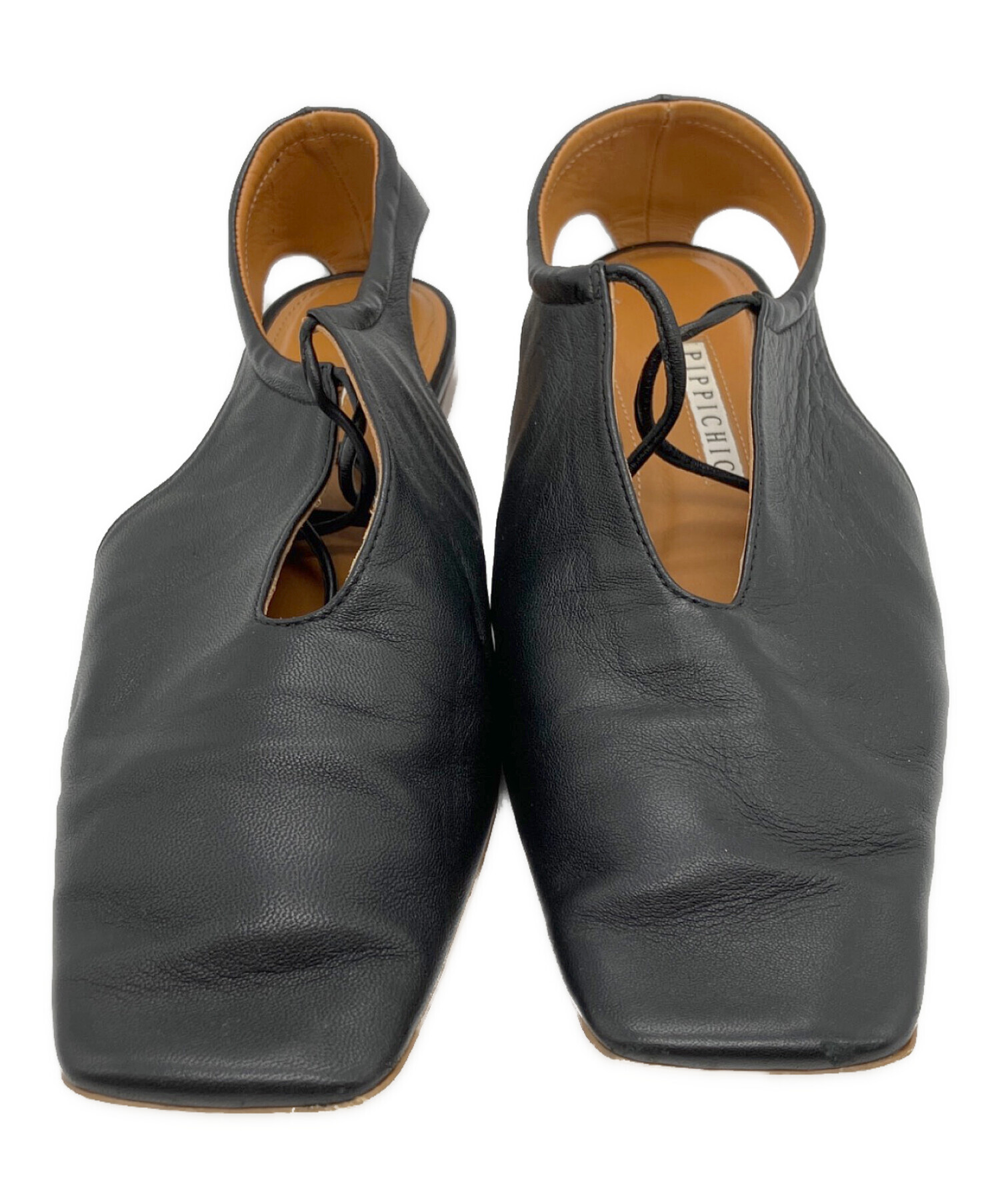 中古・古着通販】Pippichic (ピッピシック) SQUARE TOE FLAT SHOES