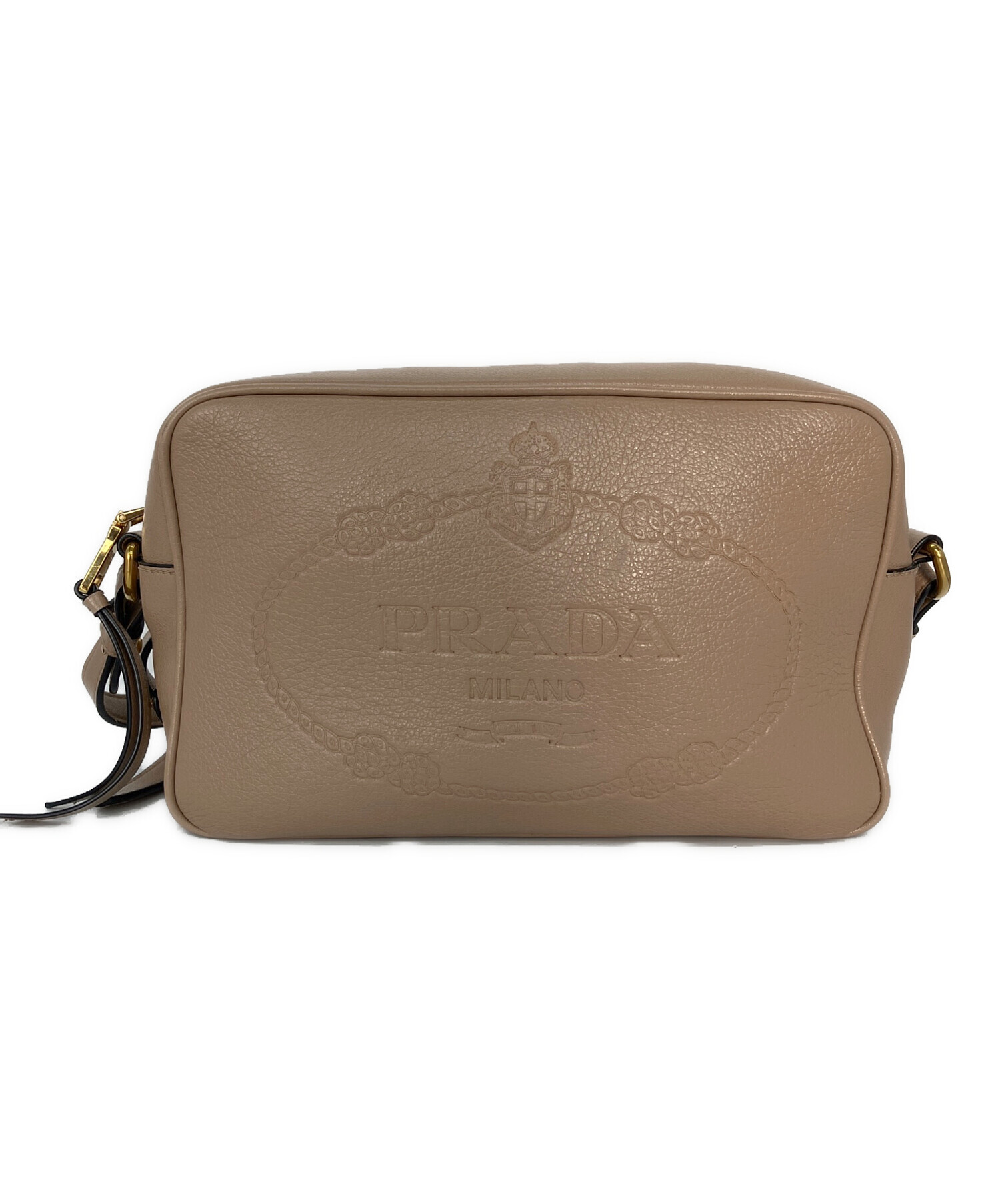 中古・古着通販】PRADA (プラダ) ショルダーバッグ ベージュ｜ブランド