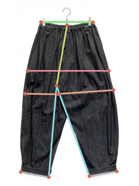 中古・古着通販】MOYURU (モユル) バルーンパンツ ネイビー サイズ:L