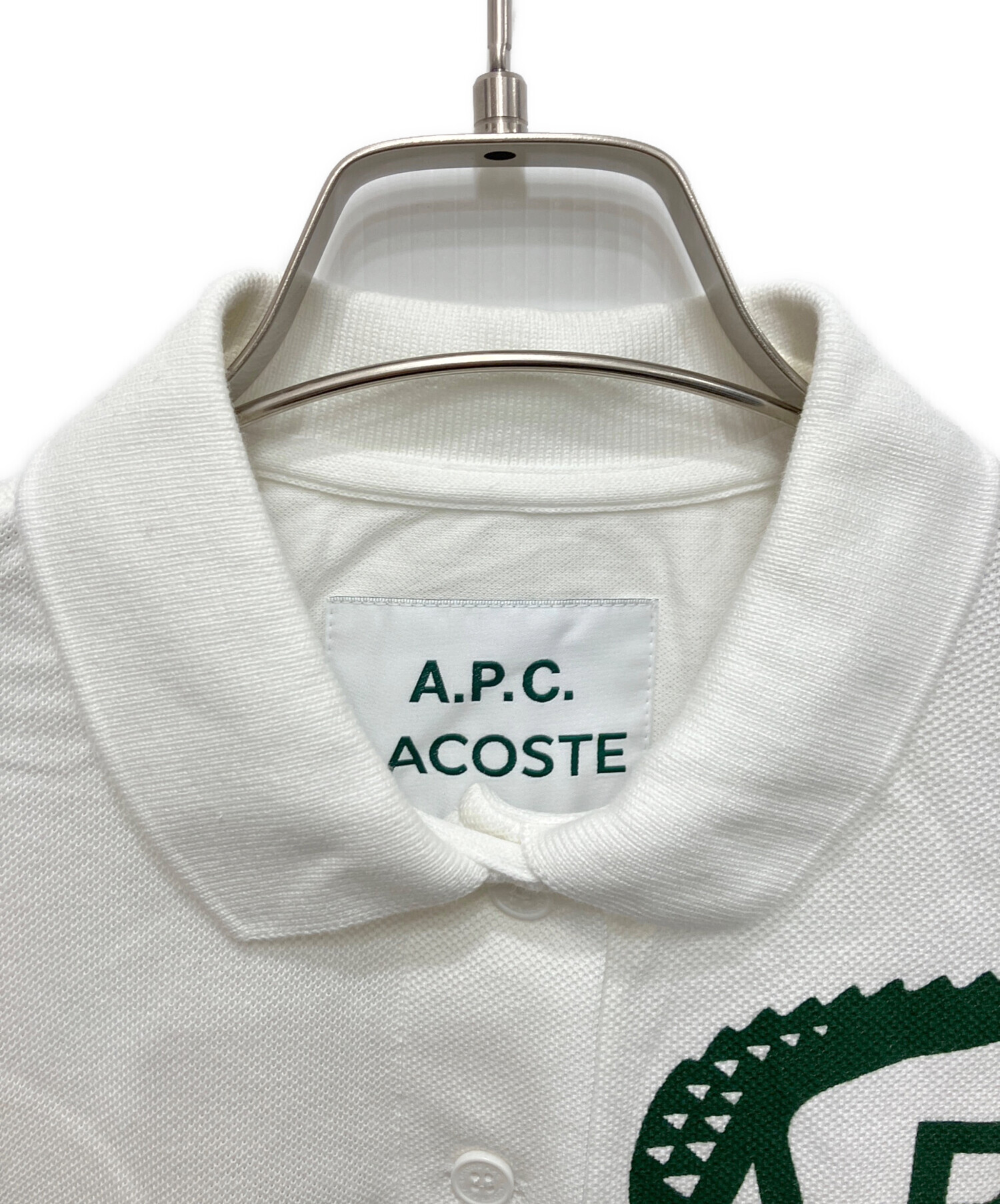 ラコステ アーペーセー ポロシャツ コラボ A.P.C A.P.C. x LACOSTE アーペーセー ラコステ 22SS 別注 POLO HOMME 鹿の子