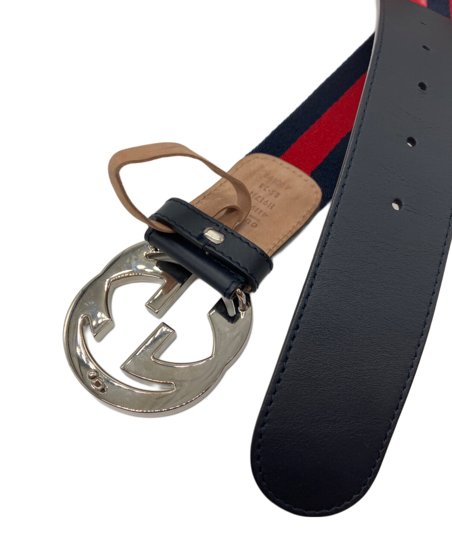 中古・古着通販】GUCCI (グッチ) インターロッキングG バックル付き