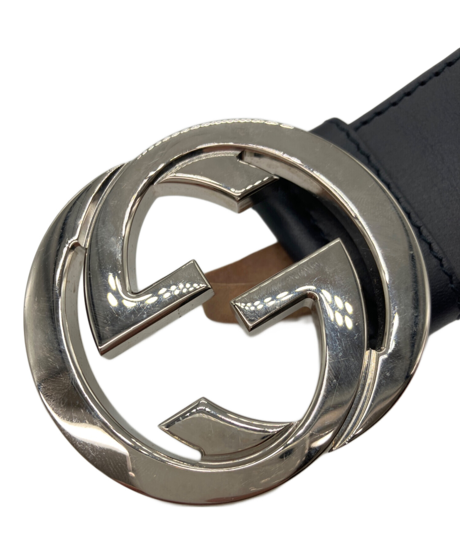 中古・古着通販】GUCCI (グッチ) インターロッキングG バックル付き