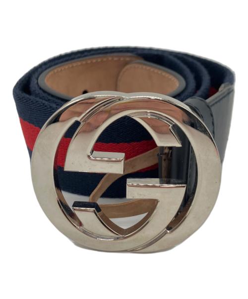 中古・古着通販】GUCCI (グッチ) インターロッキングG バックル付き