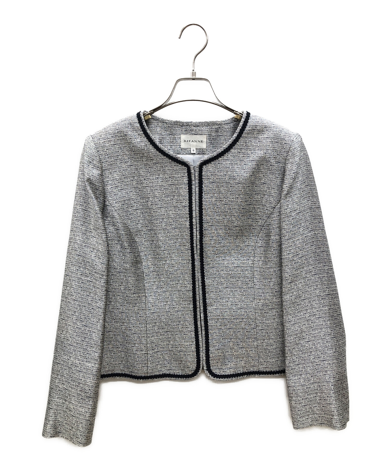 中古・古着通販】Rifanne (リファンネ) ノーカラージャケット