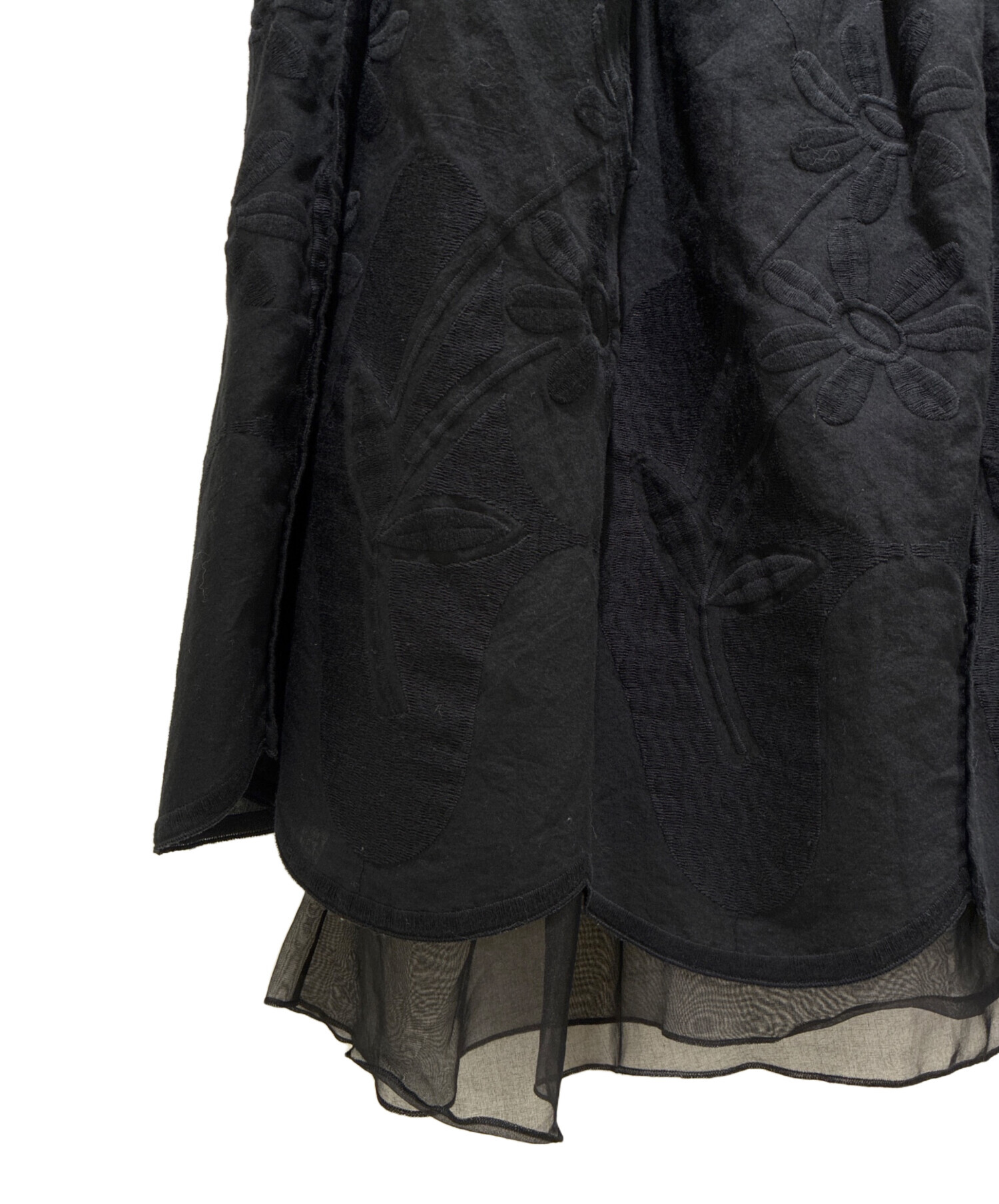 中古・古着通販】BLAMINK (ブラミンク) フラワースカラップゴヤード