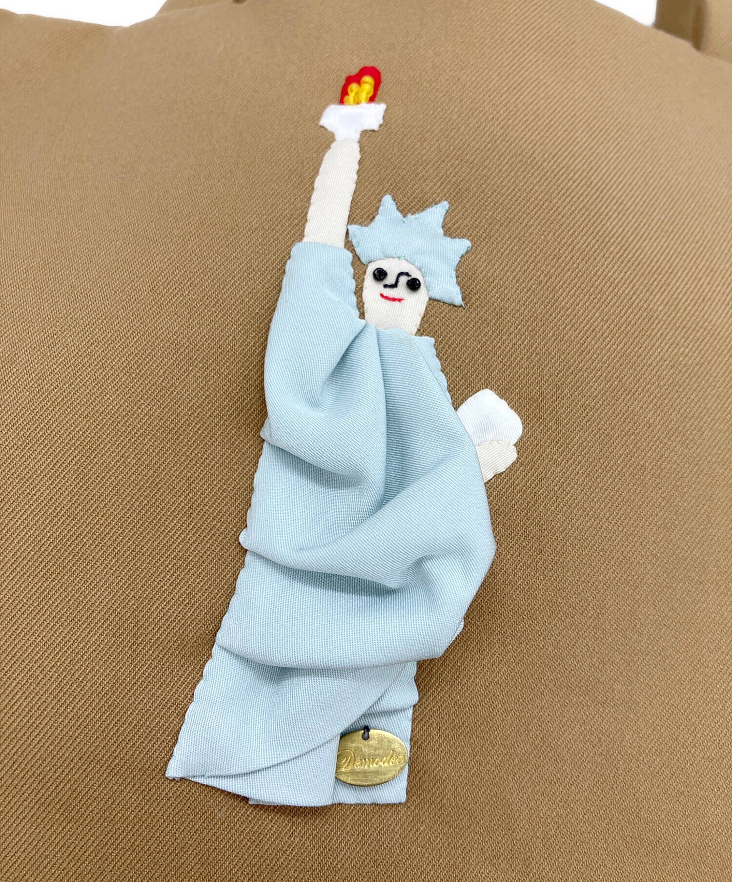中古・古着通販】Demodee (デモデ) アップリケトートバッグ ブラウン