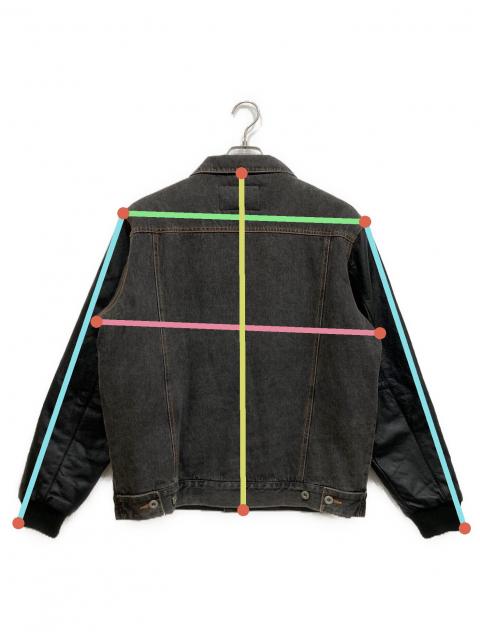 中古・古着通販】stussy (ステューシー) WORKGEAR レザー切替デニム