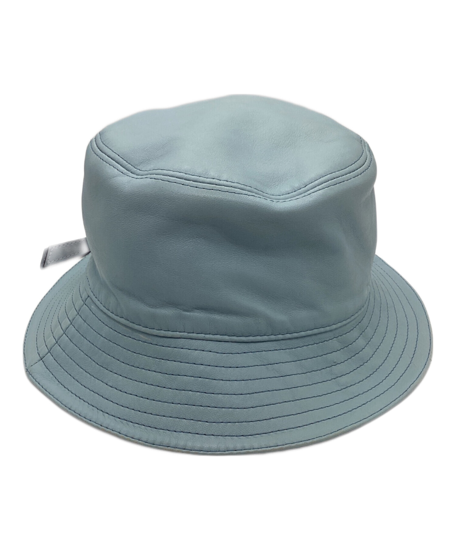 【新品未使用】ロエベ　バケハ　57 ナパカーフ　フィッシャーマンハット　ブラック LOEWE ロエベ 帽子 フィッシャーマンハット サイズ 57 ブラック レザー