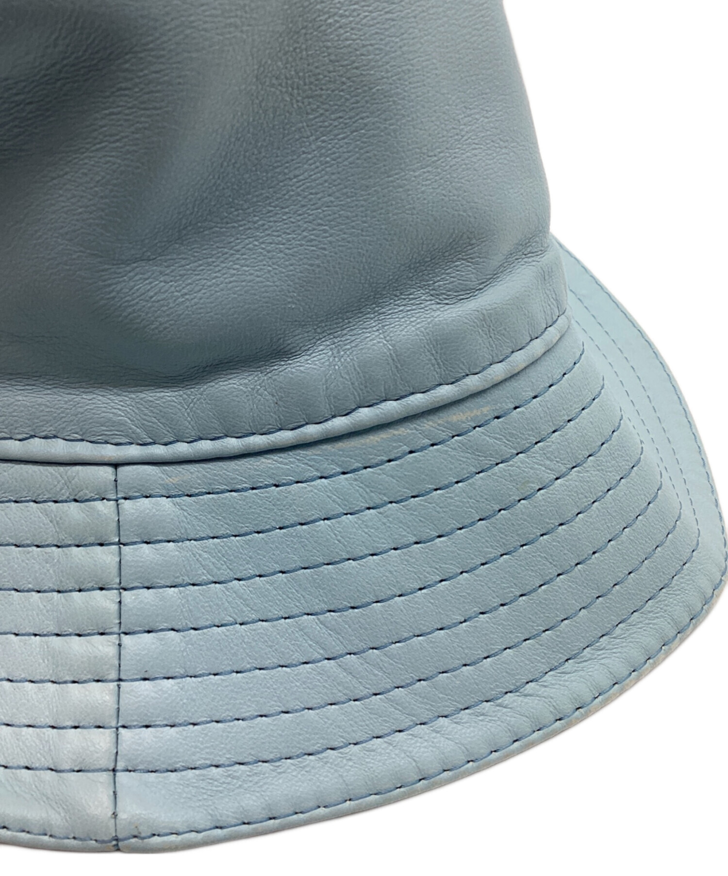 【新品未使用】ロエベ　バケハ　57 ナパカーフ　フィッシャーマンハット　ブラック LOEWE ロエベ 帽子 フィッシャーマンハット サイズ 57 ブラック レザー