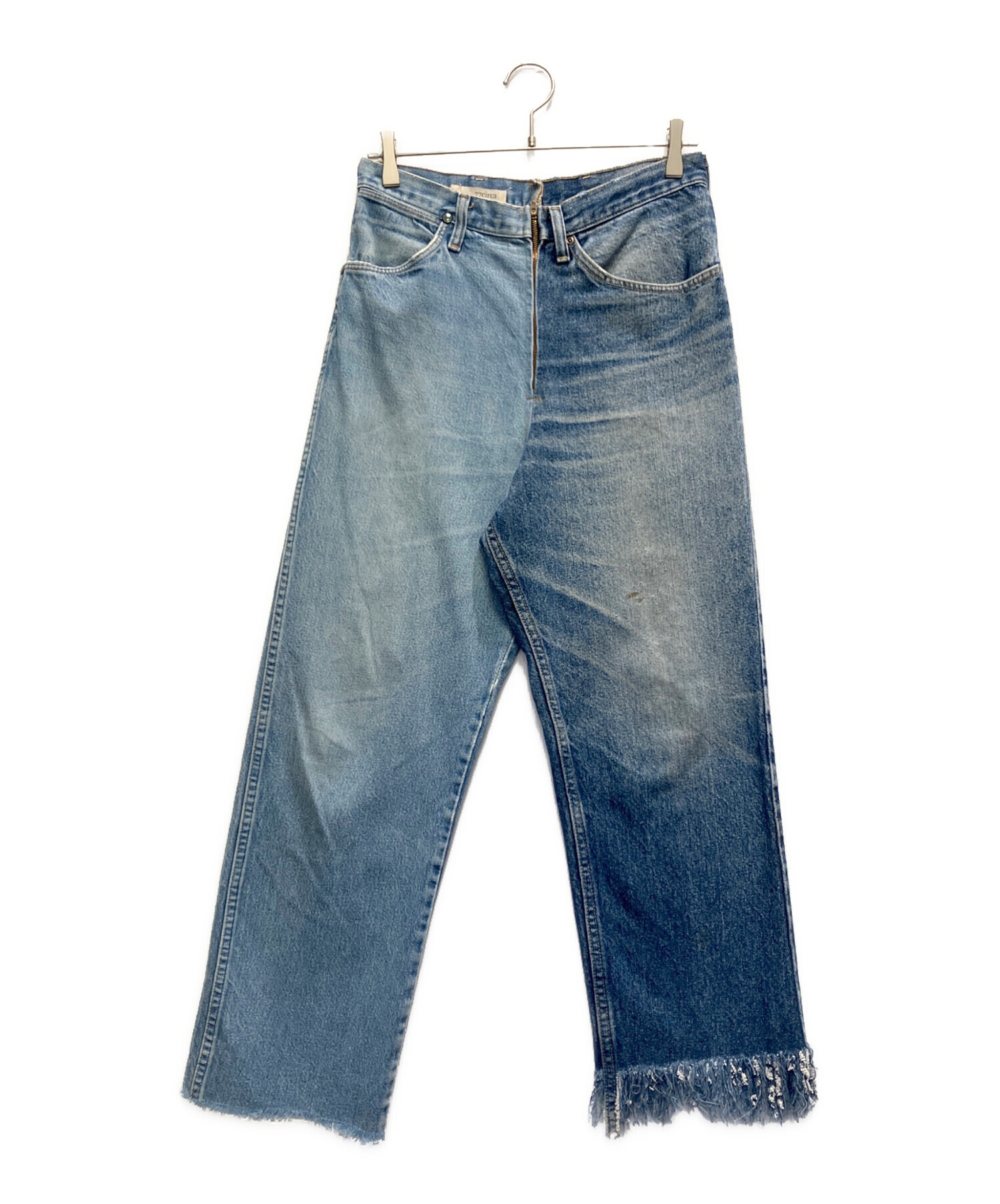 希少 一点物 ナナナナサーカ 77circa リメイクデニムシャツ 中古・古着通販】77circa (ナナナナサーカ) 再構築フリンジデニム