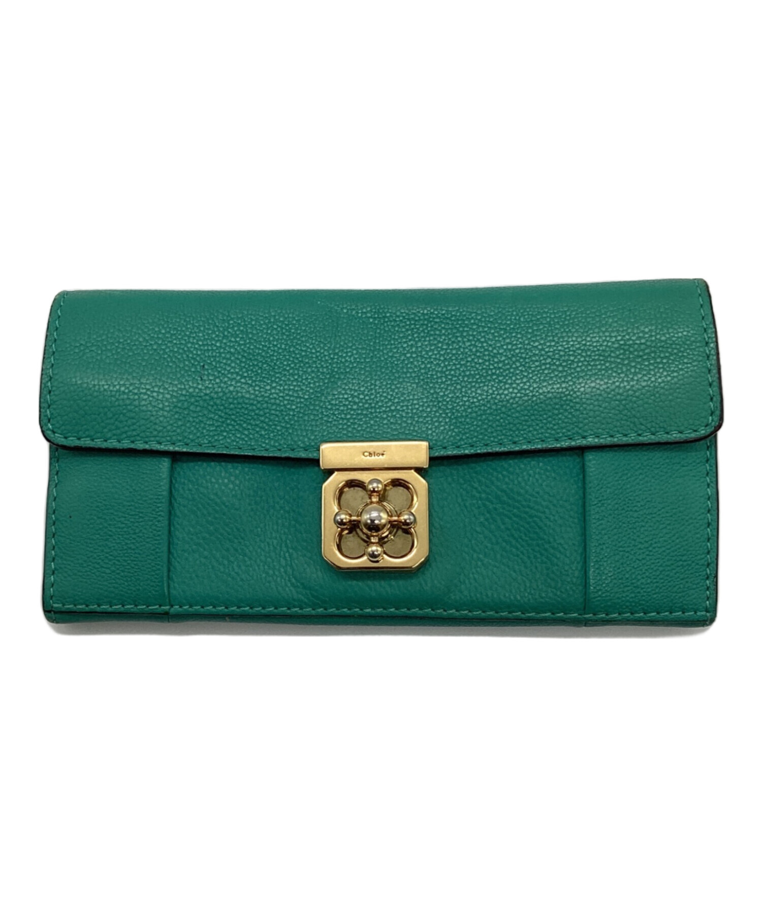 中古・古着通販】Chloe (クロエ) 長財布 グリーン｜ブランド・古着通販