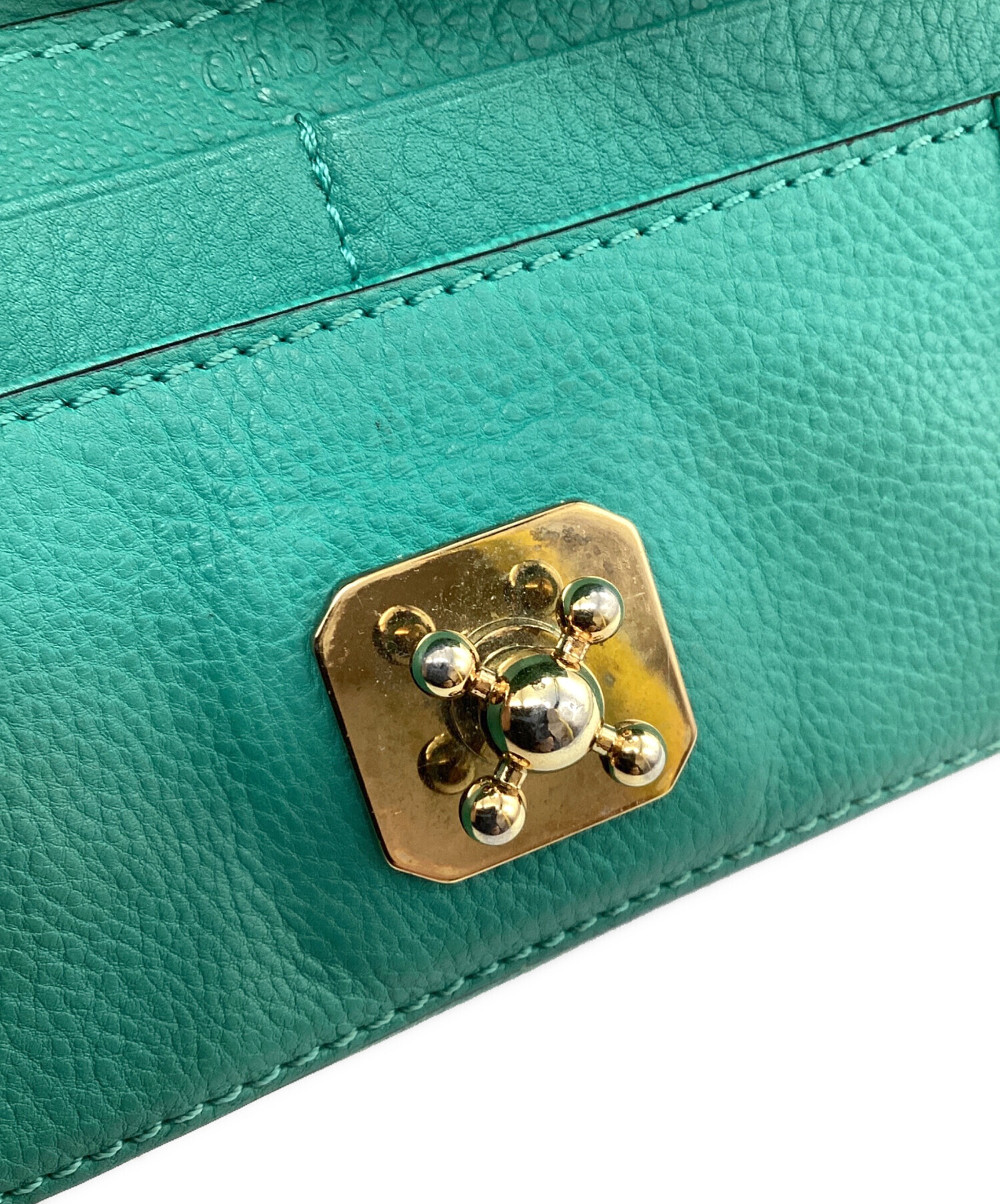 中古・古着通販】Chloe (クロエ) 長財布 グリーン｜ブランド・古着通販