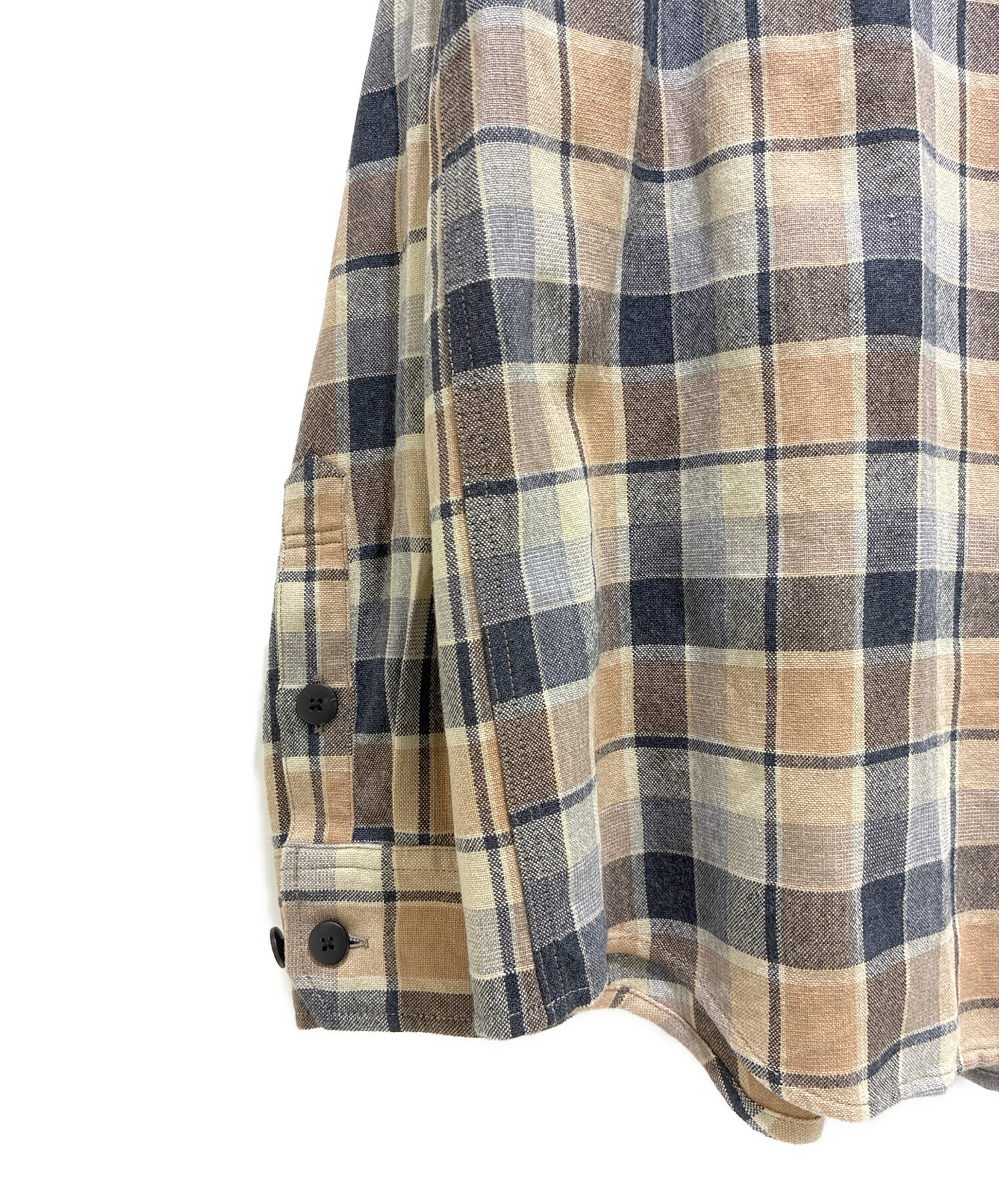 中古・古着通販】VISVIM (ビズビム) LUMBER CHECK L/S (W/L) ベージュ 