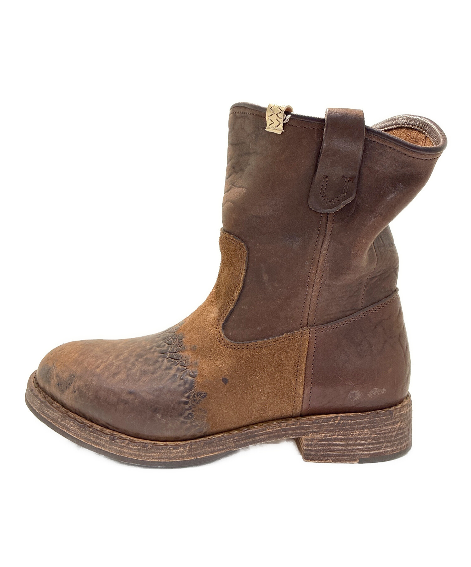 中古・古着通販】VISVIM (ビズビム) WABANAKI BOOTS-FOLK ブラウン