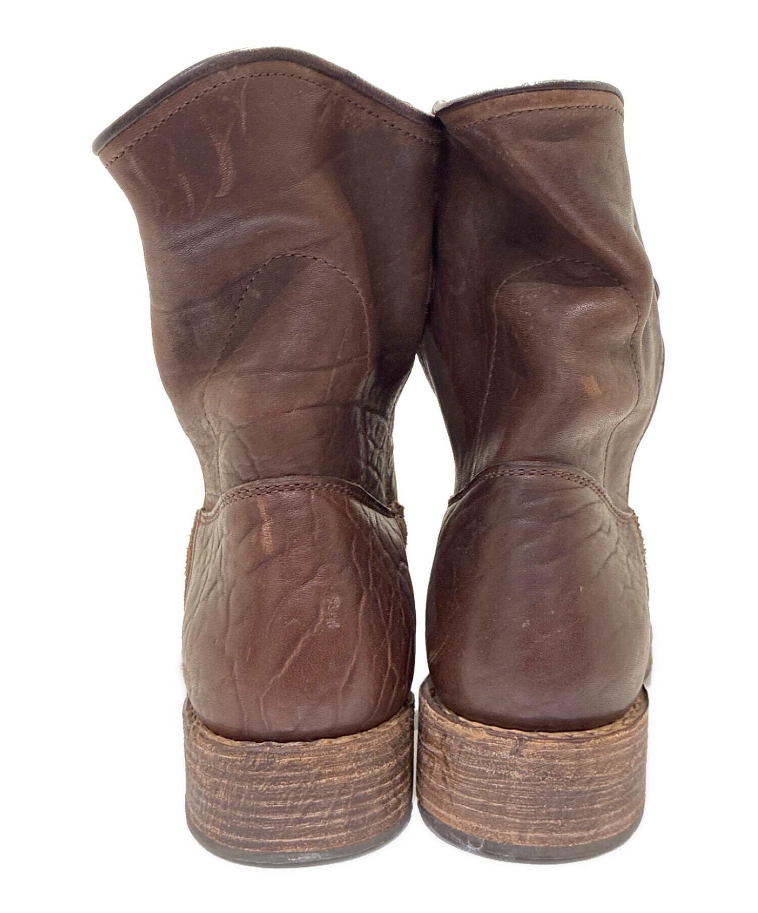 中古・古着通販】VISVIM (ビズビム) WABANAKI BOOTS-FOLK ブラウン
