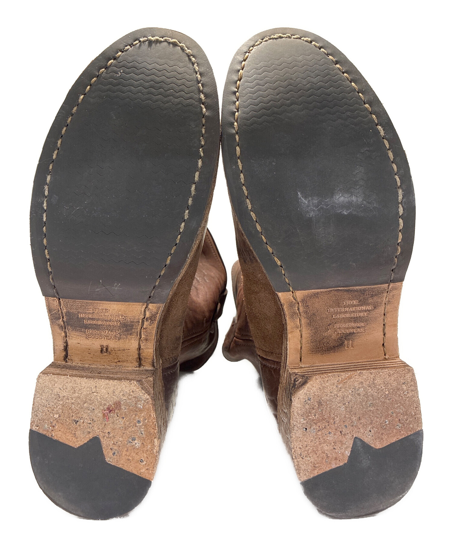 中古・古着通販】VISVIM (ビズビム) WABANAKI BOOTS-FOLK ブラウン