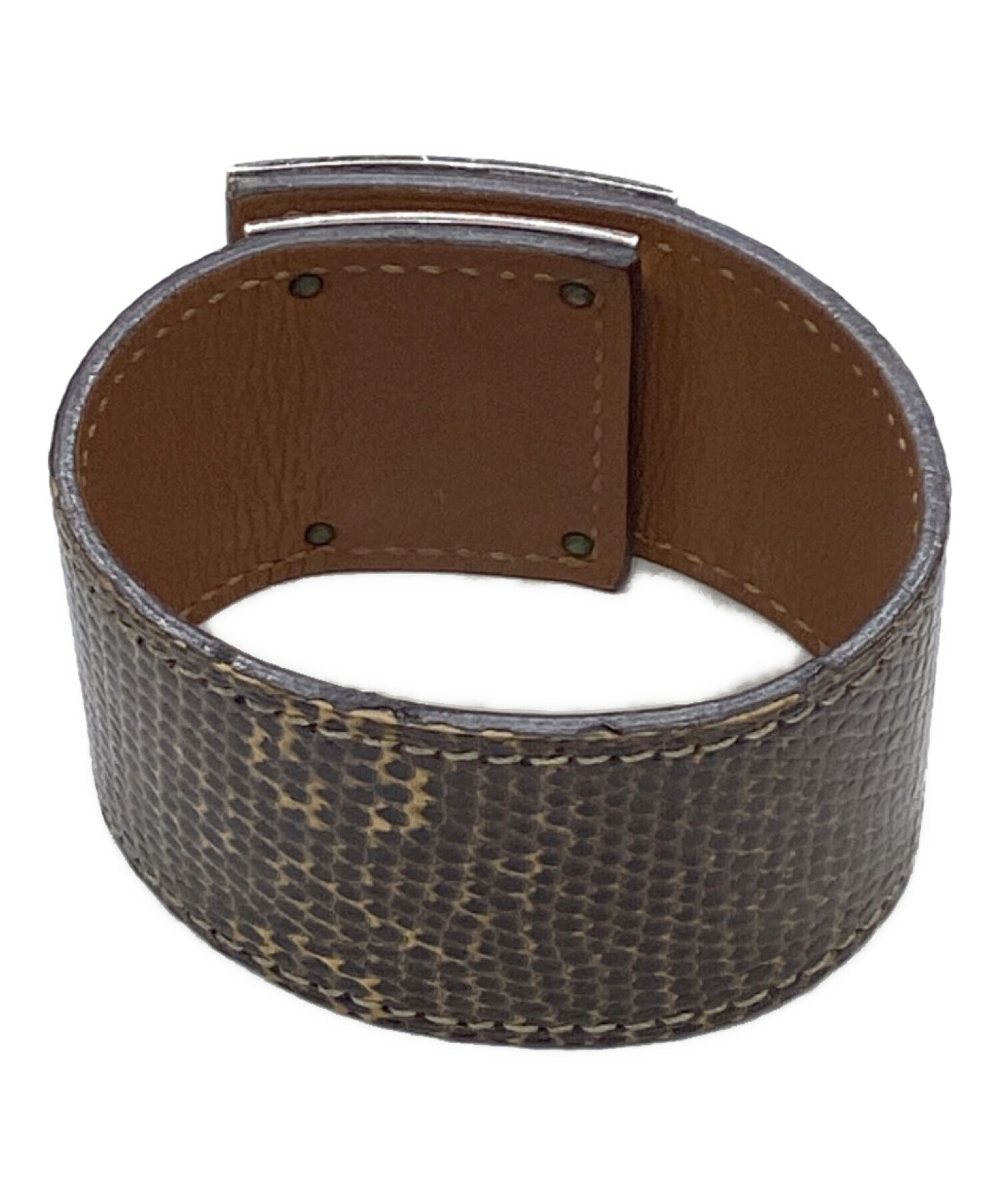 HERMES エルメス　ケリードッグ　リザード　ブレスレット 中古・古着通販】HERMES (エルメス) リザード ケリードッグ