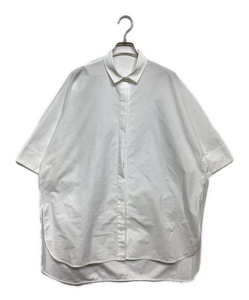 nala リラックスオーバーシャツ ホワイト 半袖 中古・古着通販】Nala (ナラ) Relax over shirt ホワイト サイズ:Free