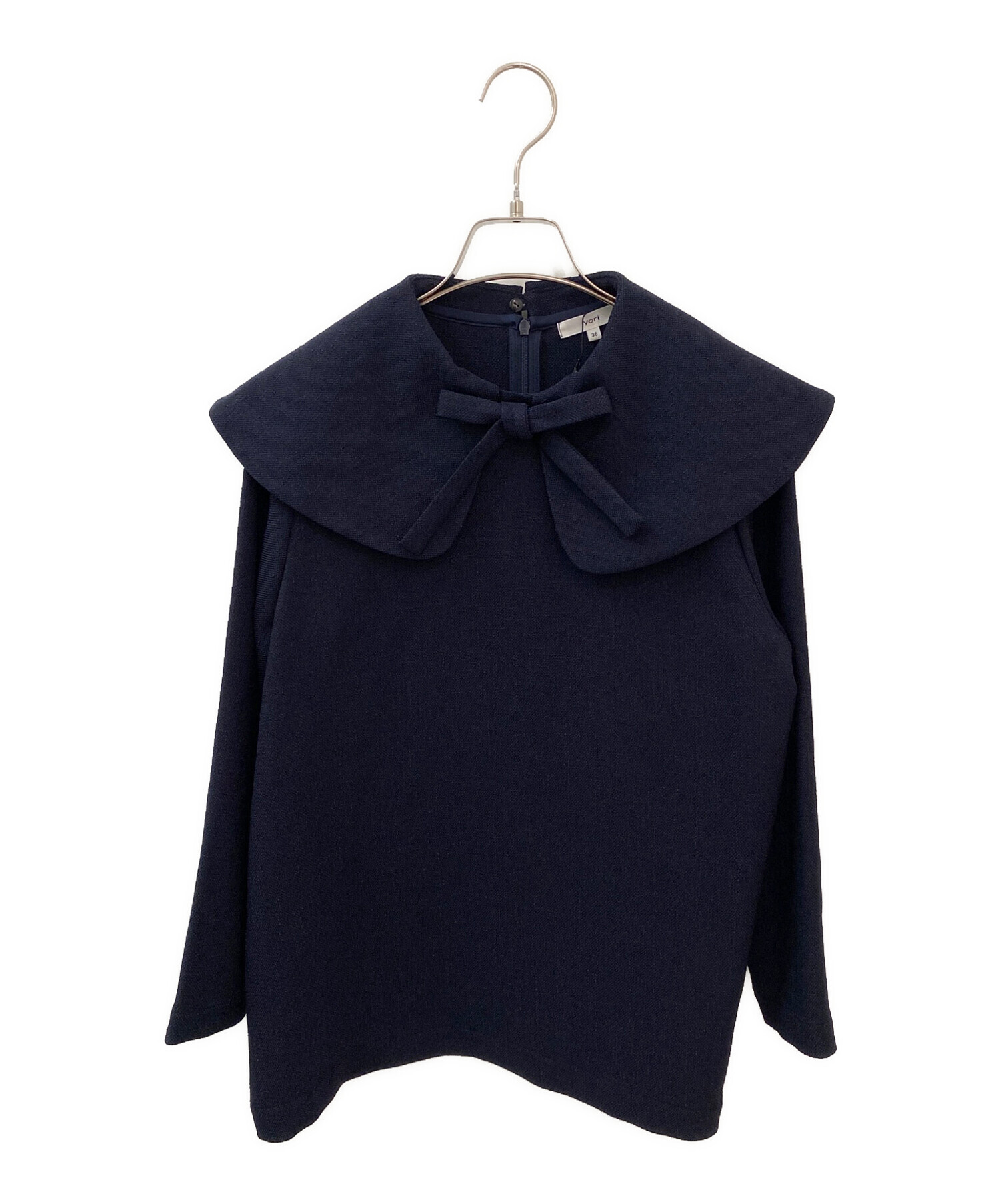 yori 公式通販 ネイビー origamiブラウス 0 shirocon yori♡shirocon