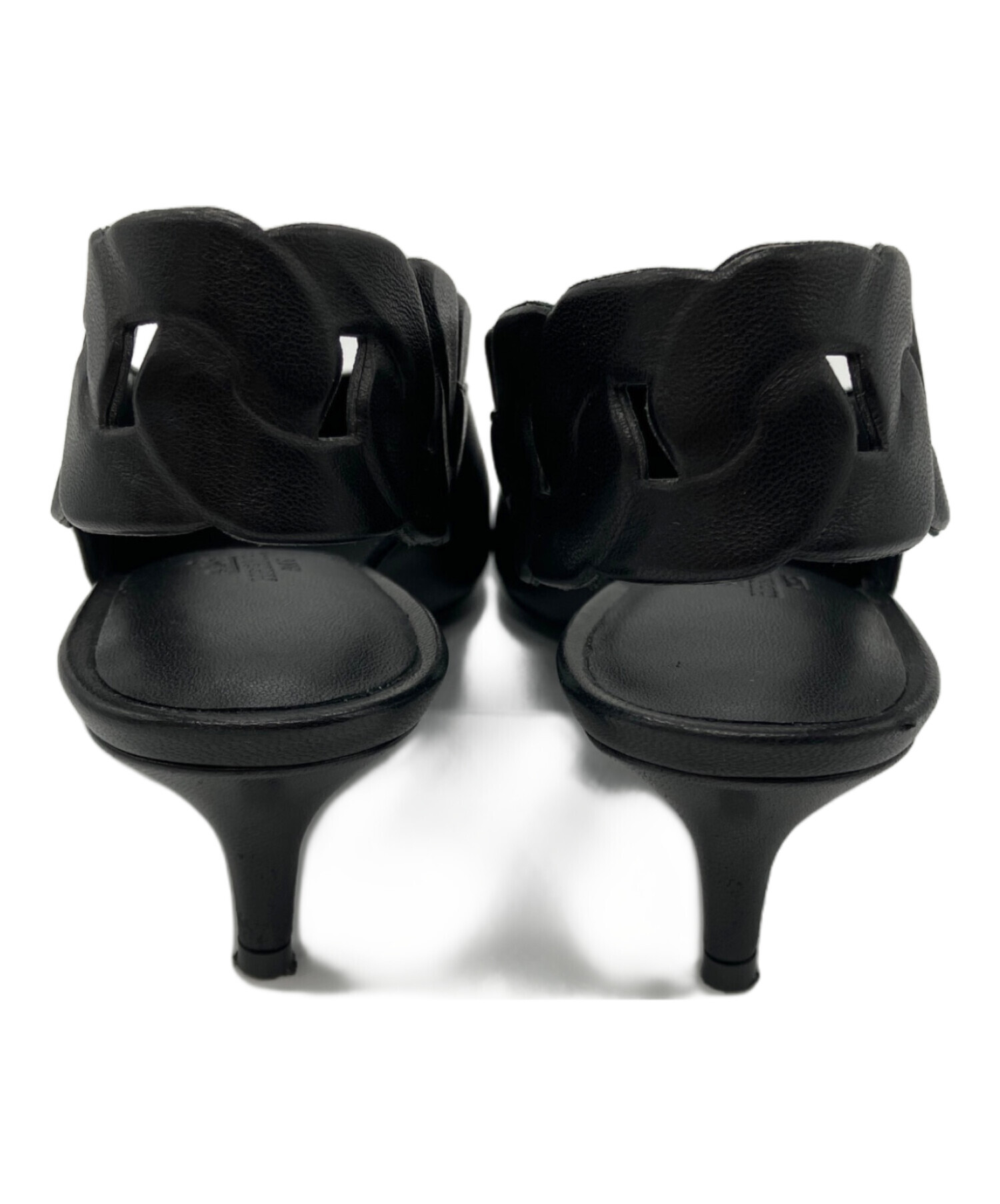 美品　HERMES　エルメス　パンプス　エクスリブリス　ブラック 中古・古着通販】HERMES (エルメス) パンプス ブラック サイズ