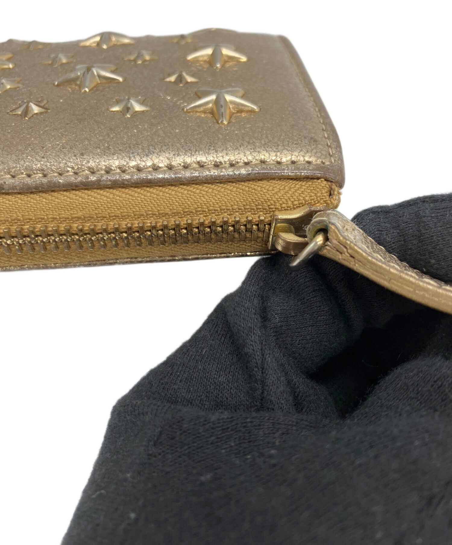 中古・古着通販】JIMMY CHOO (ジミーチュウ) スタースタッズ長財布