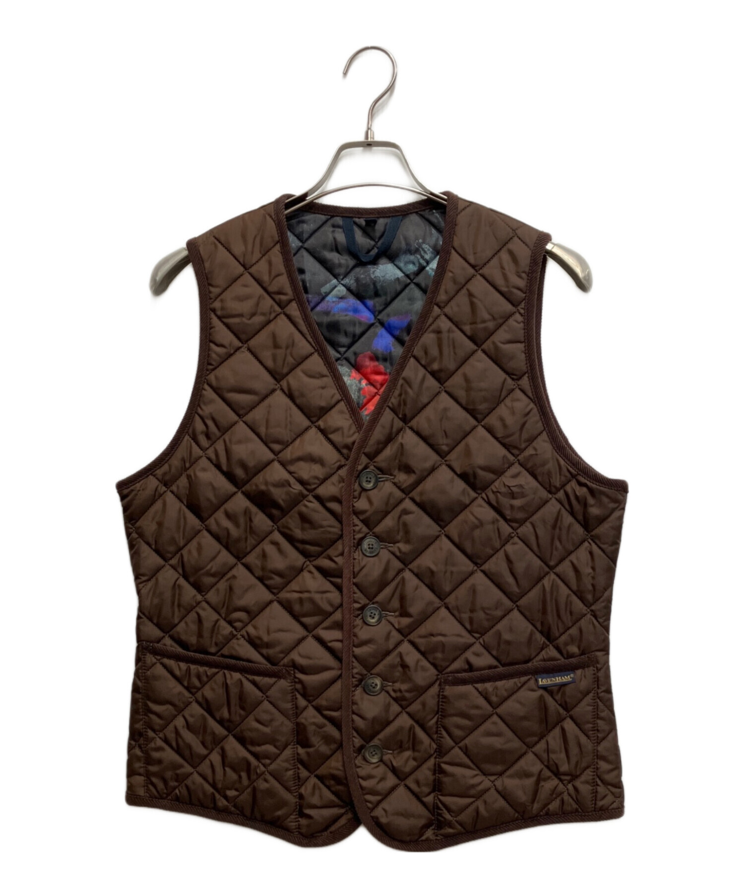 【極美品】ラベンハム　LAVENHAM キルティングダウンベスト　38 ブラウン 中古・古着通販】LAVENHAM (ラベンハム) キルティングベスト ブラウン