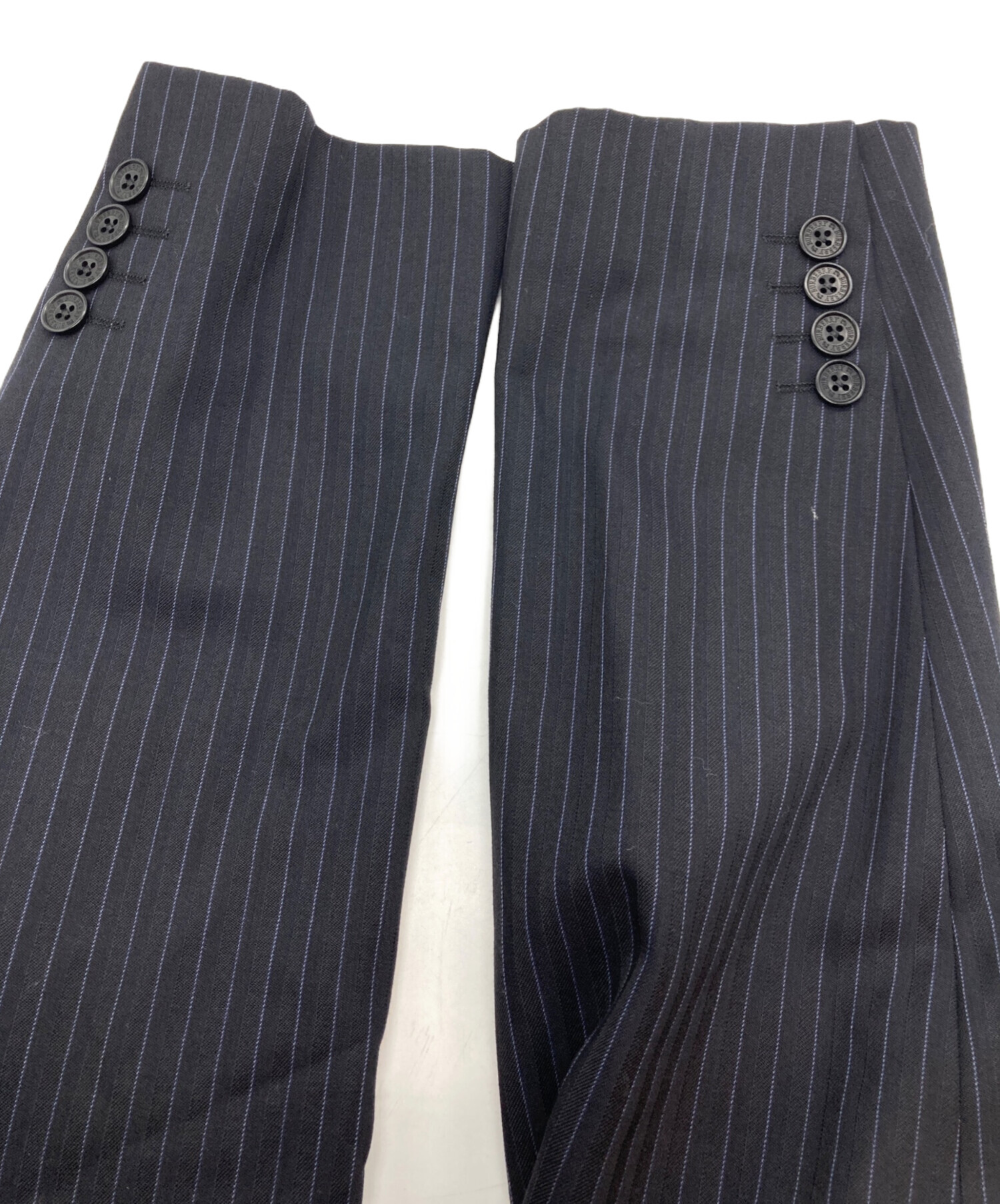 美品☆BURBERRY BLACK LABEL ストライプ ビジネススーツ 2B 中古・古着通販】BURBERRY BLACK LABEL (バーバリーブラックレーベル