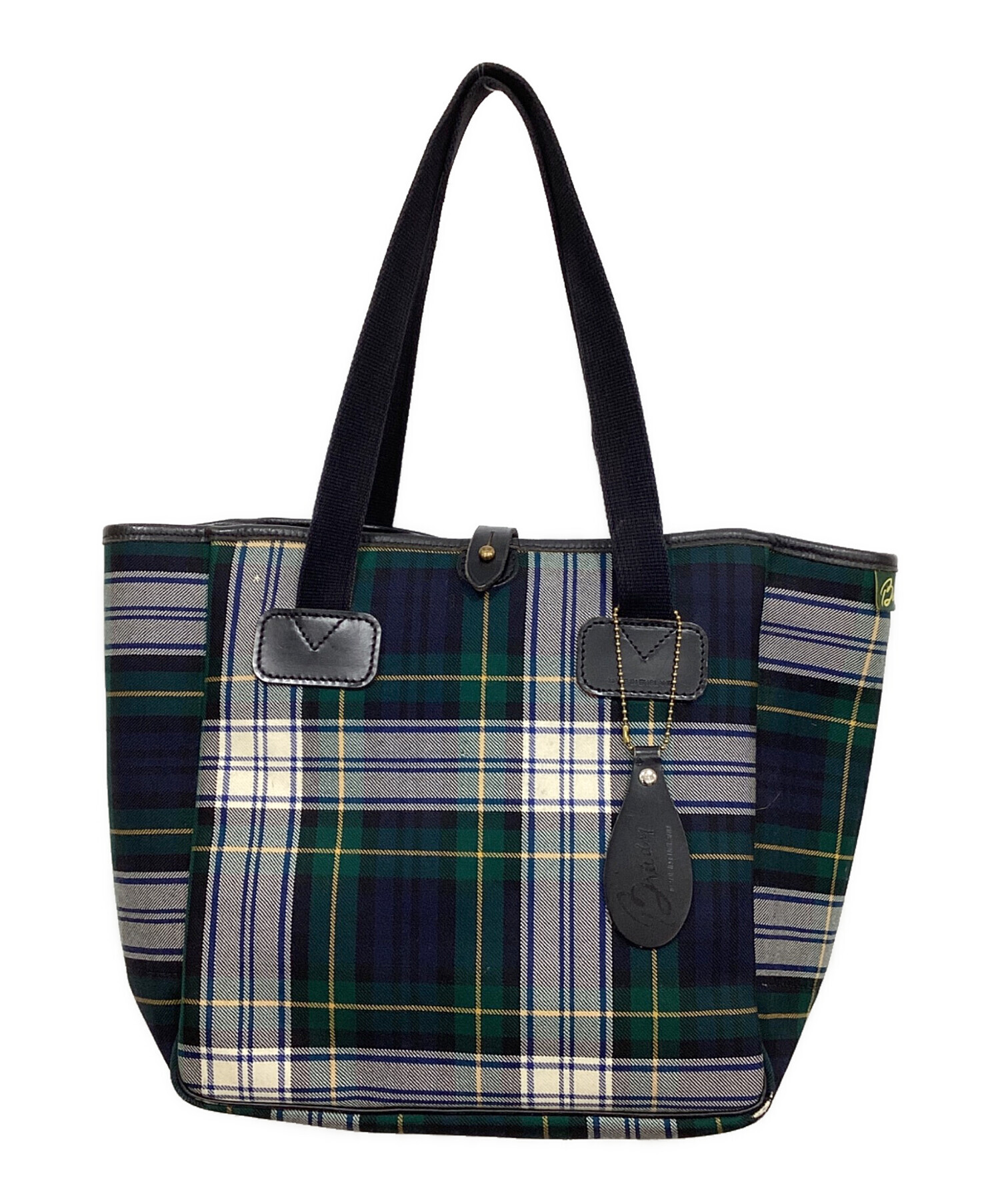 中古・古着通販】Brady (ブレディ) チェックトートバッグ ネイビー