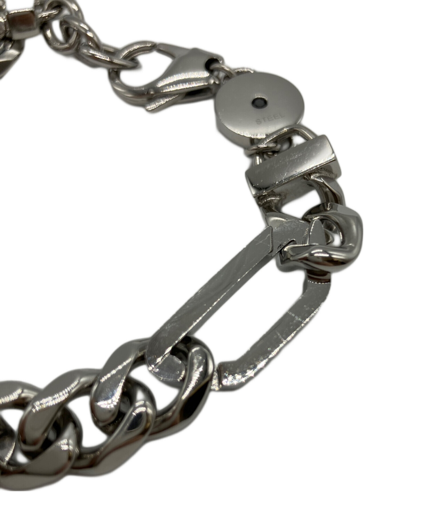 中古・古着通販】DIESEL (ディーゼル) チェーンブレスレット シルバー