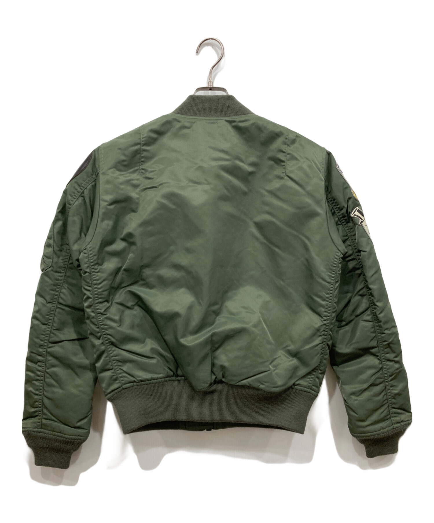 週末価格【トップガンマーベリック】MA-1 フライトジャケット オリーブグリーン 中古・古着通販】AVIREX (アヴィレックス) TOP GUN(トップガン)MA-1