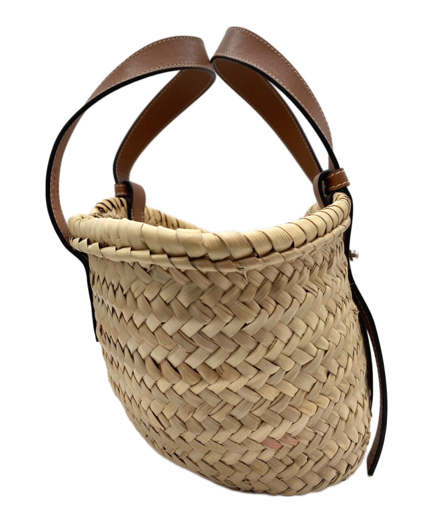 中古・古着通販】LOEWE (ロエベ) バスケットバッグ スモール ブラウン
