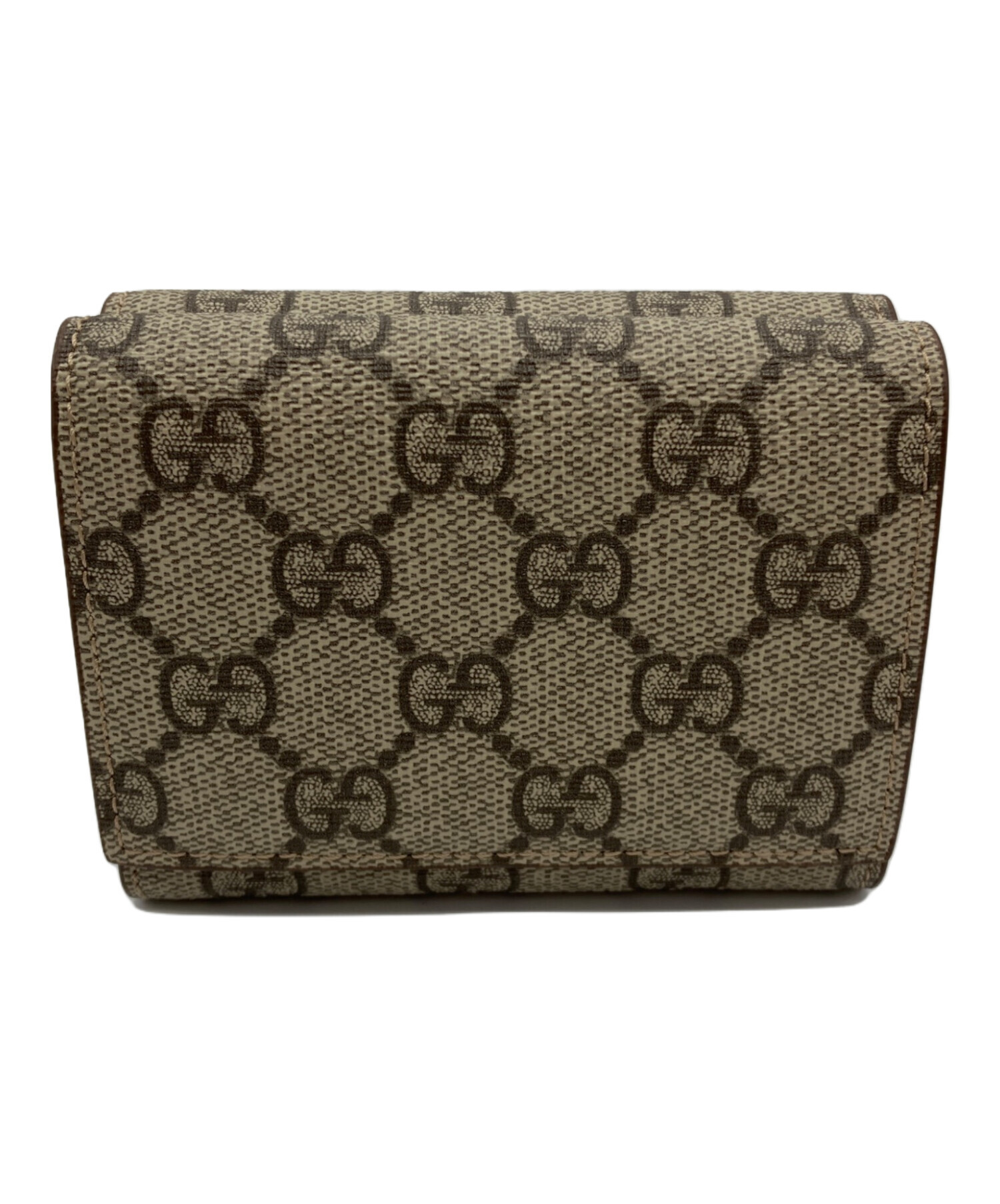 【M san】【未使用】【希少】GUCCI グッチ 三つ折り財布 中古・古着通販】GUCCI (グッチ) GG 三つ折りウォレット ブラウン