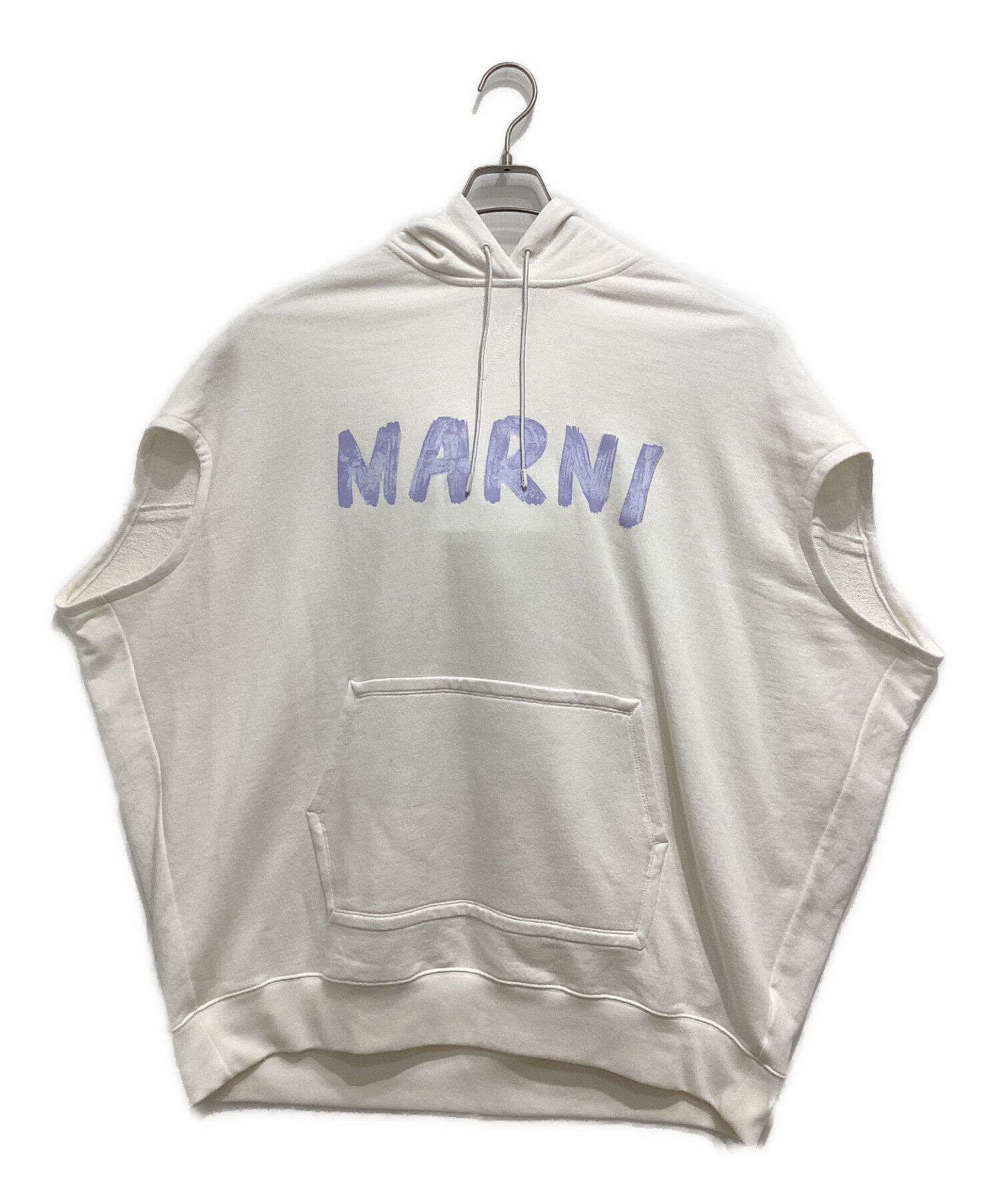 中古・古着通販】MARNI (マルニ) ショートスリーブロゴフーディ オフ