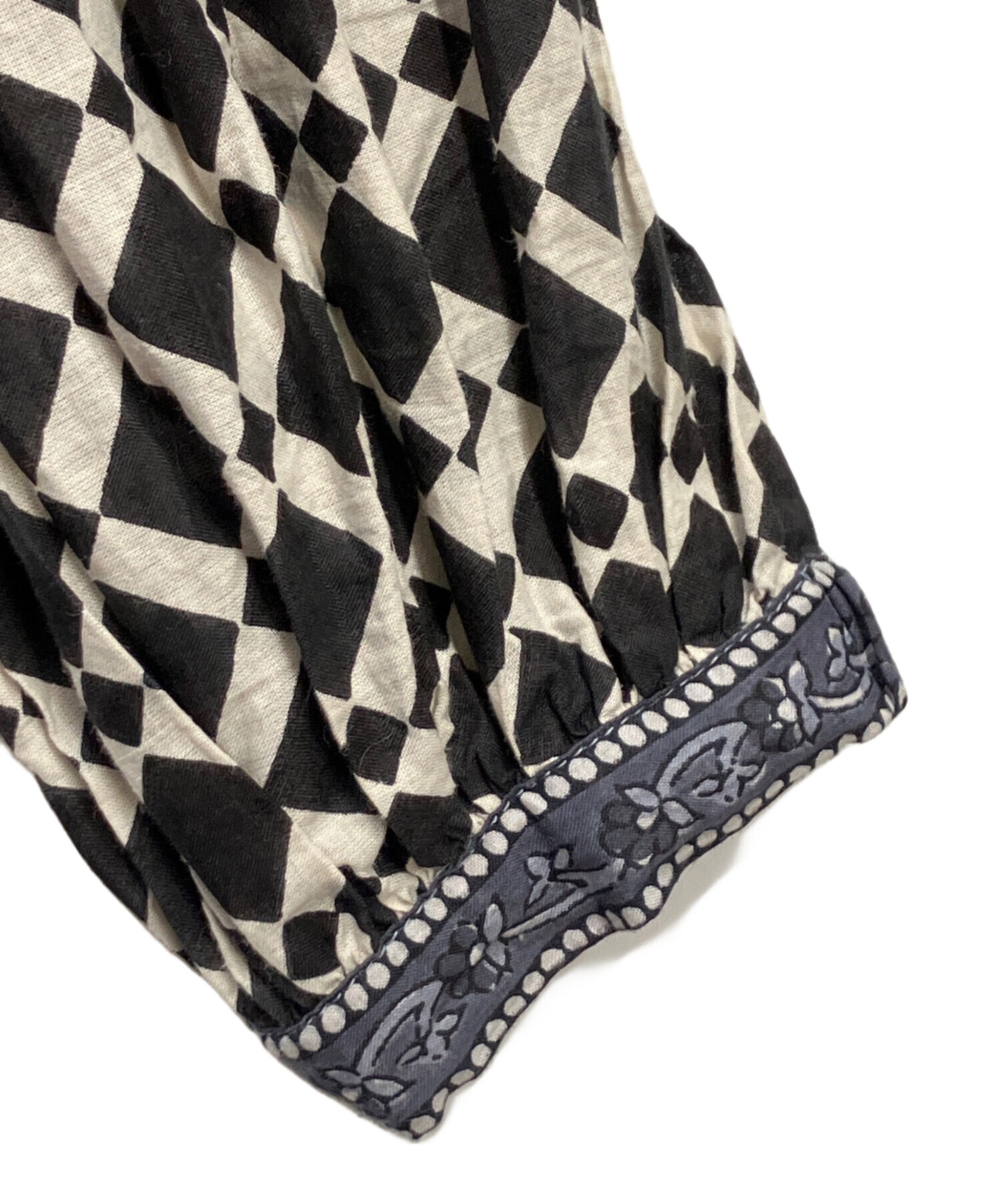 中古・古着通販】freada (フリーダ) インド胸キルトプリントワンピース