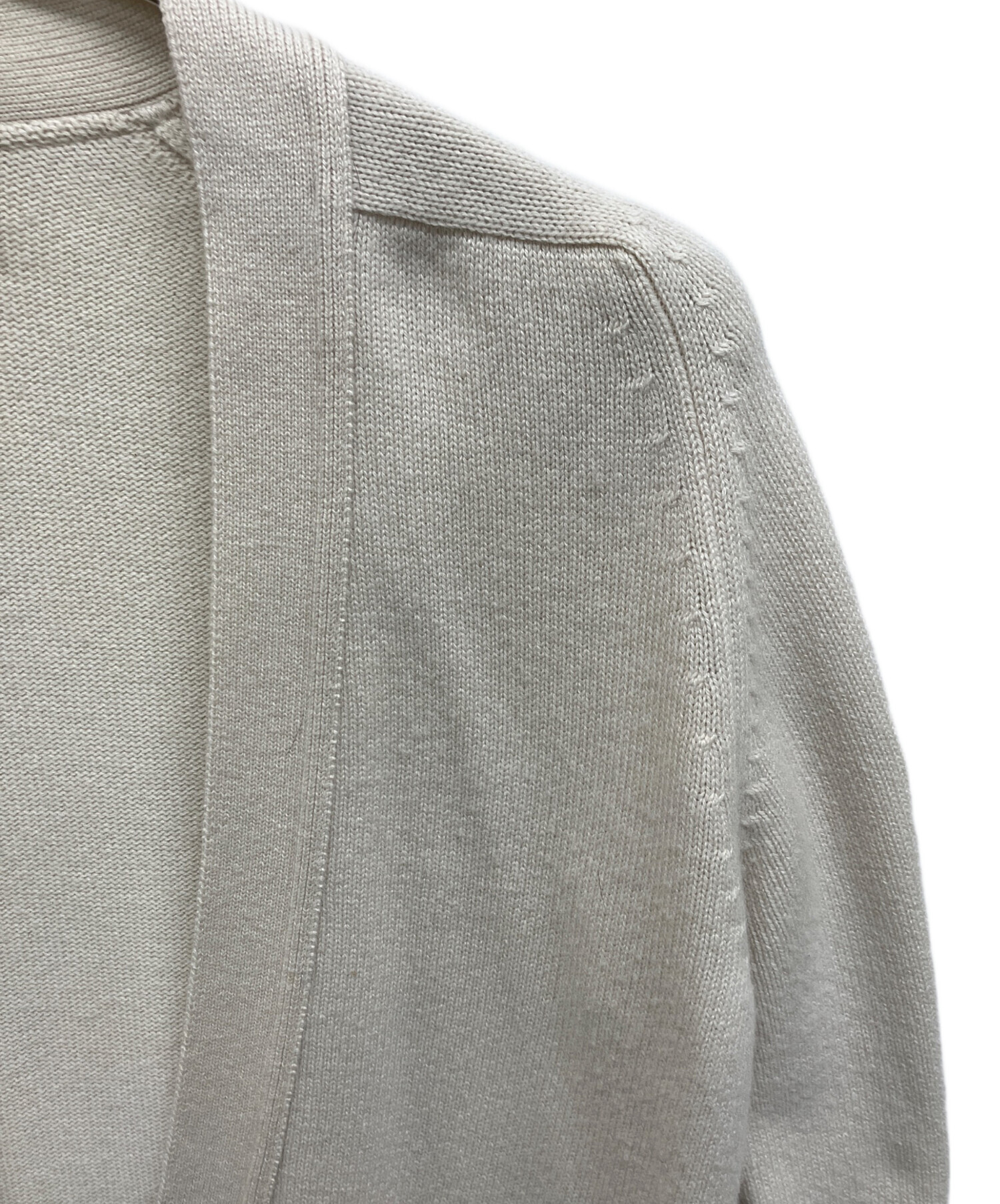 エルメス　マルジェラ期　カシミヤ100％　カーディガン　ニット　ベージュ　S HERMES - □極美品□ HERMES エルメス マルジェラ期 セリエボタン